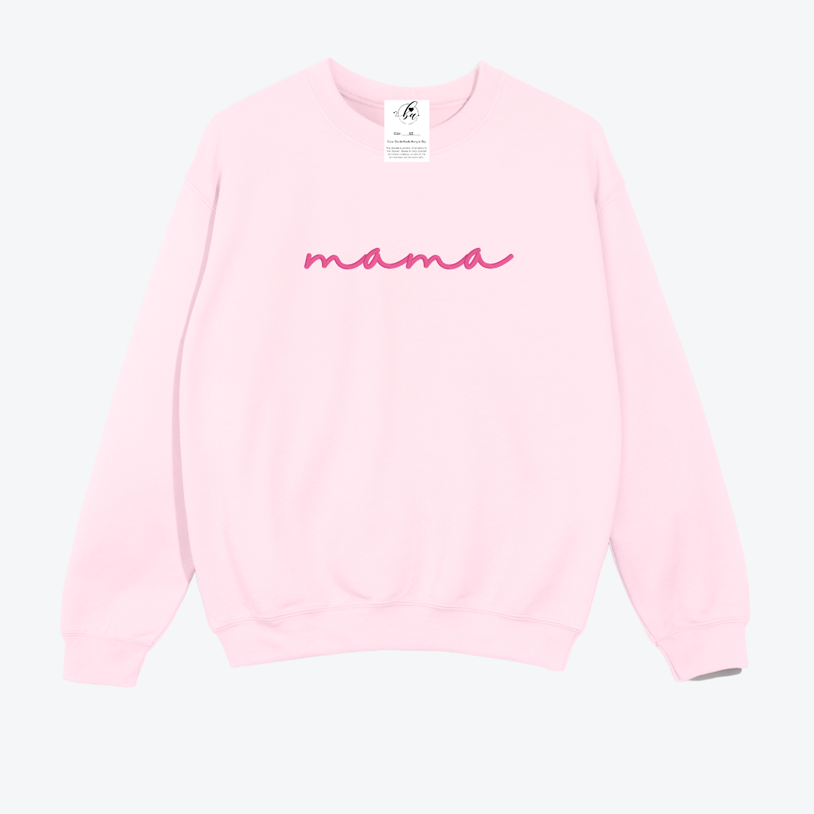 Mama {Script} Embroidered Cozy Crew