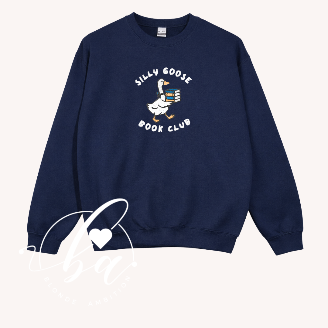 Sill Goose Book Club Embroidered Classic Crew Neck