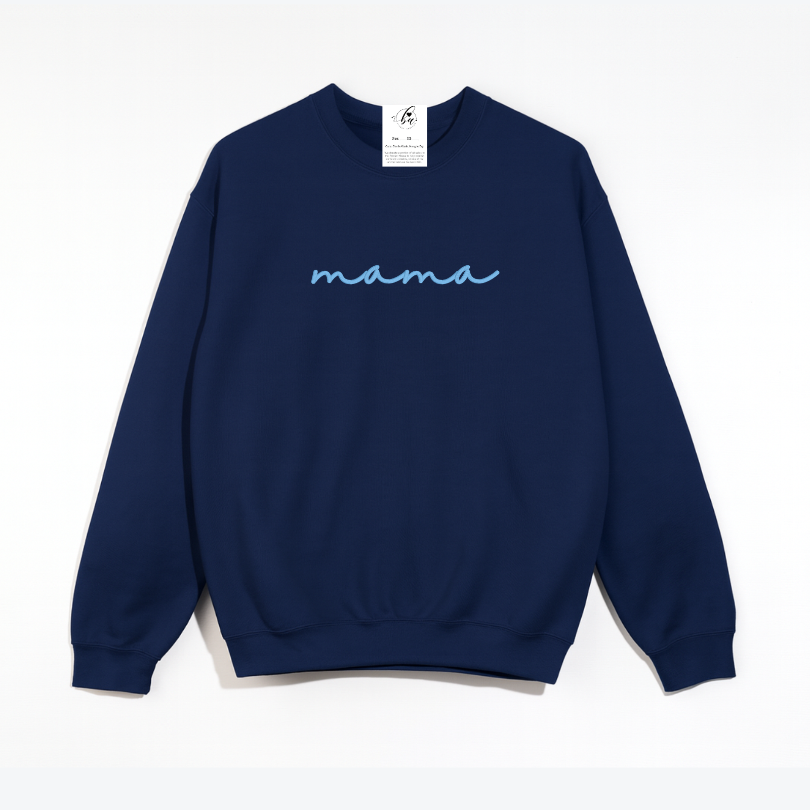 Mama {Script} Embroidered Cozy Crew