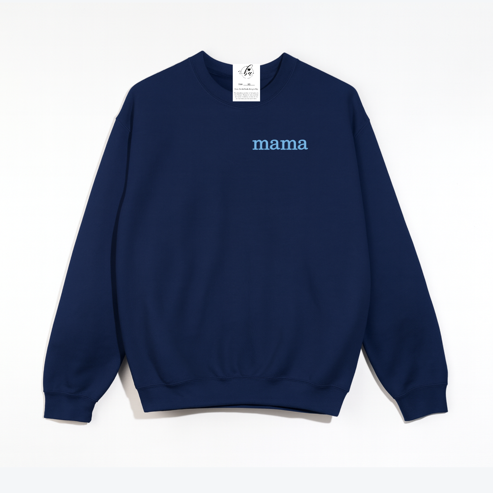 Mama {Crest} Embroidered Cozy Crew