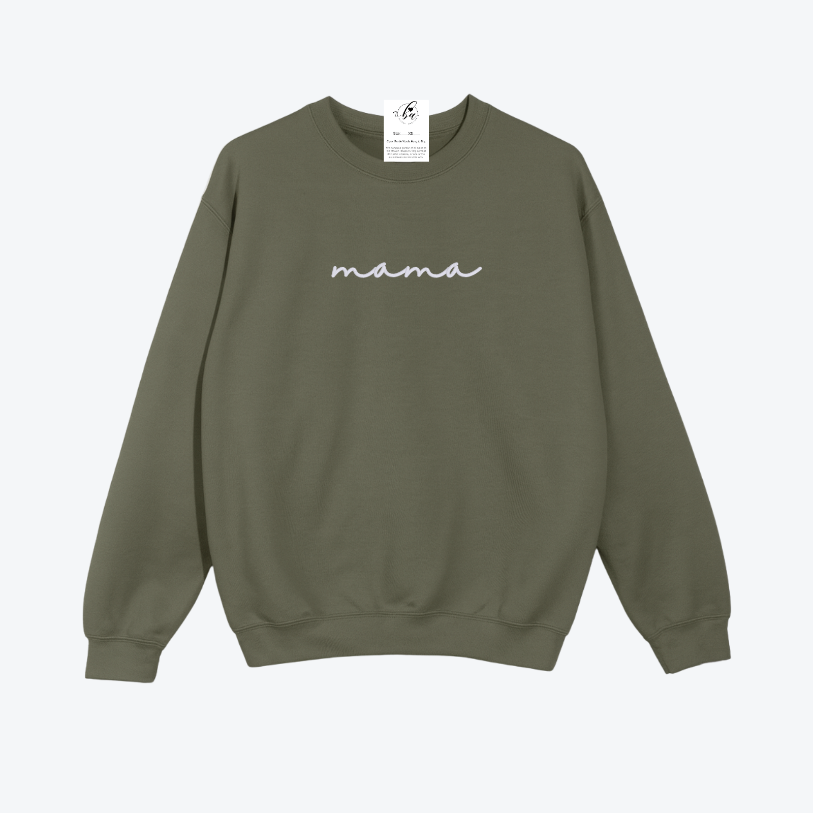 Mama {Script} Embroidered Cozy Crew