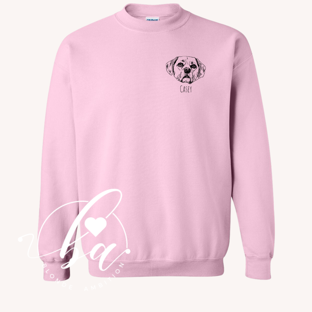 Custom Pet Crew Classic Crew Neck Sweater