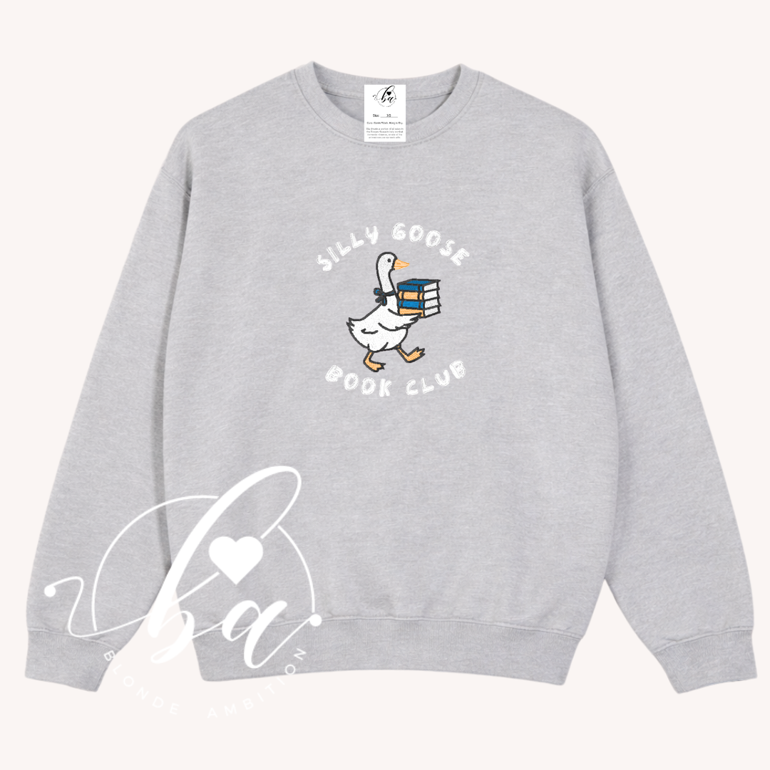 Sill Goose Book Club Embroidered Classic Crew Neck