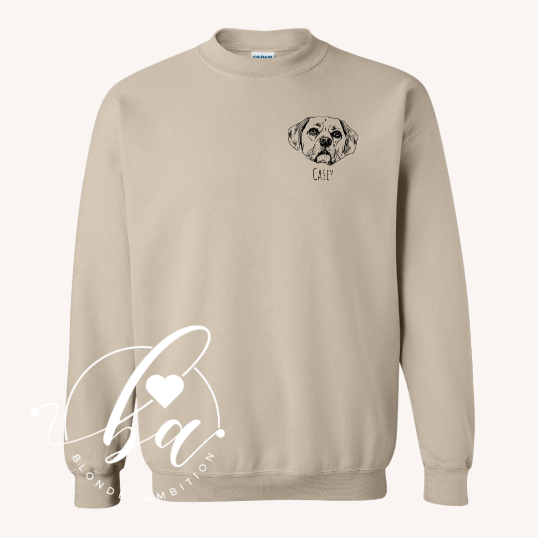Custom Pet Crew Classic Crew Neck Sweater
