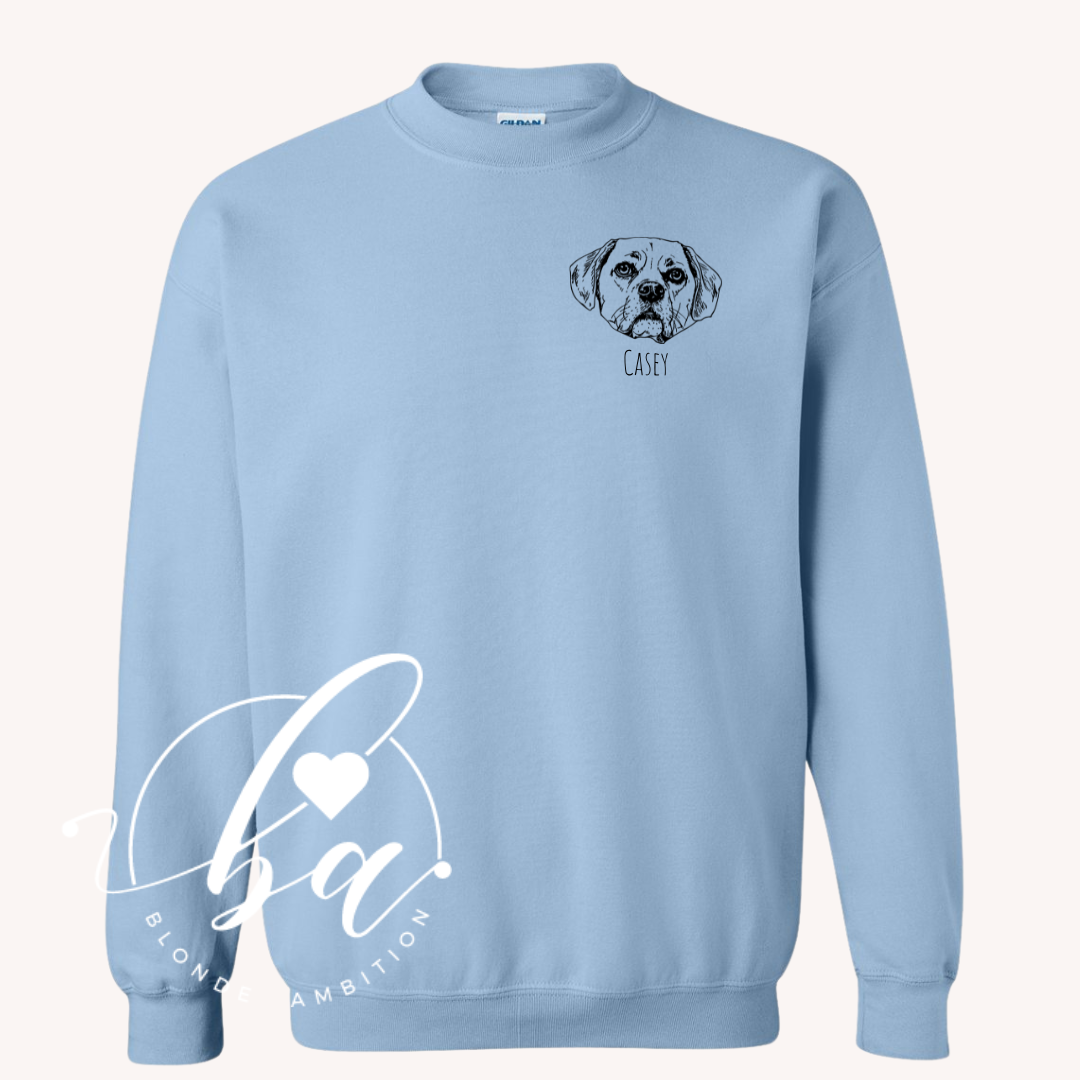Custom Pet Crew Classic Crew Neck Sweater