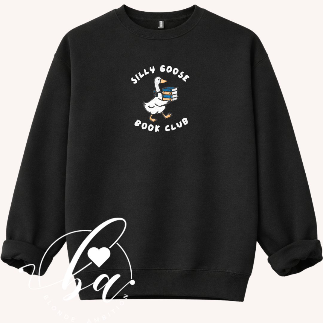 Sill Goose Book Club Embroidered Classic Crew Neck