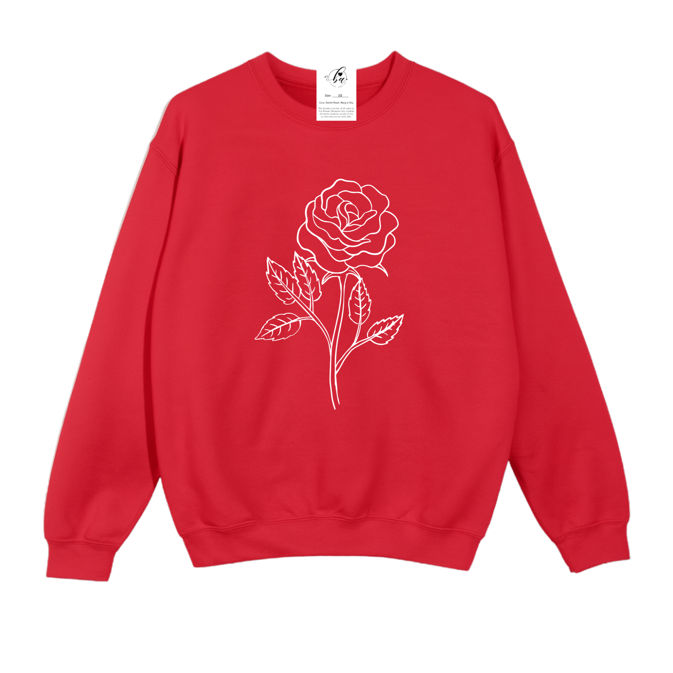 Rose Cozy Crew Neck Sweater
