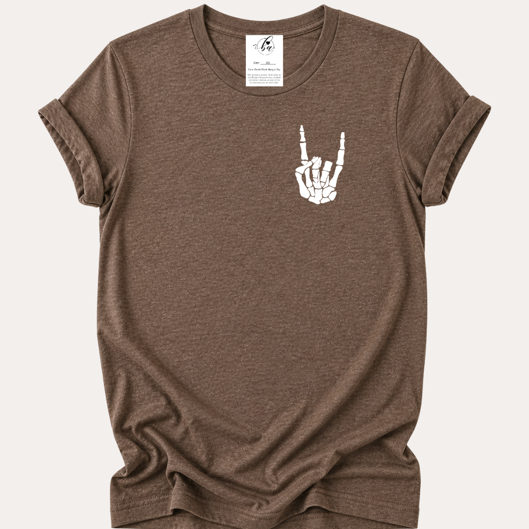 Rock On Skull Hand Tee