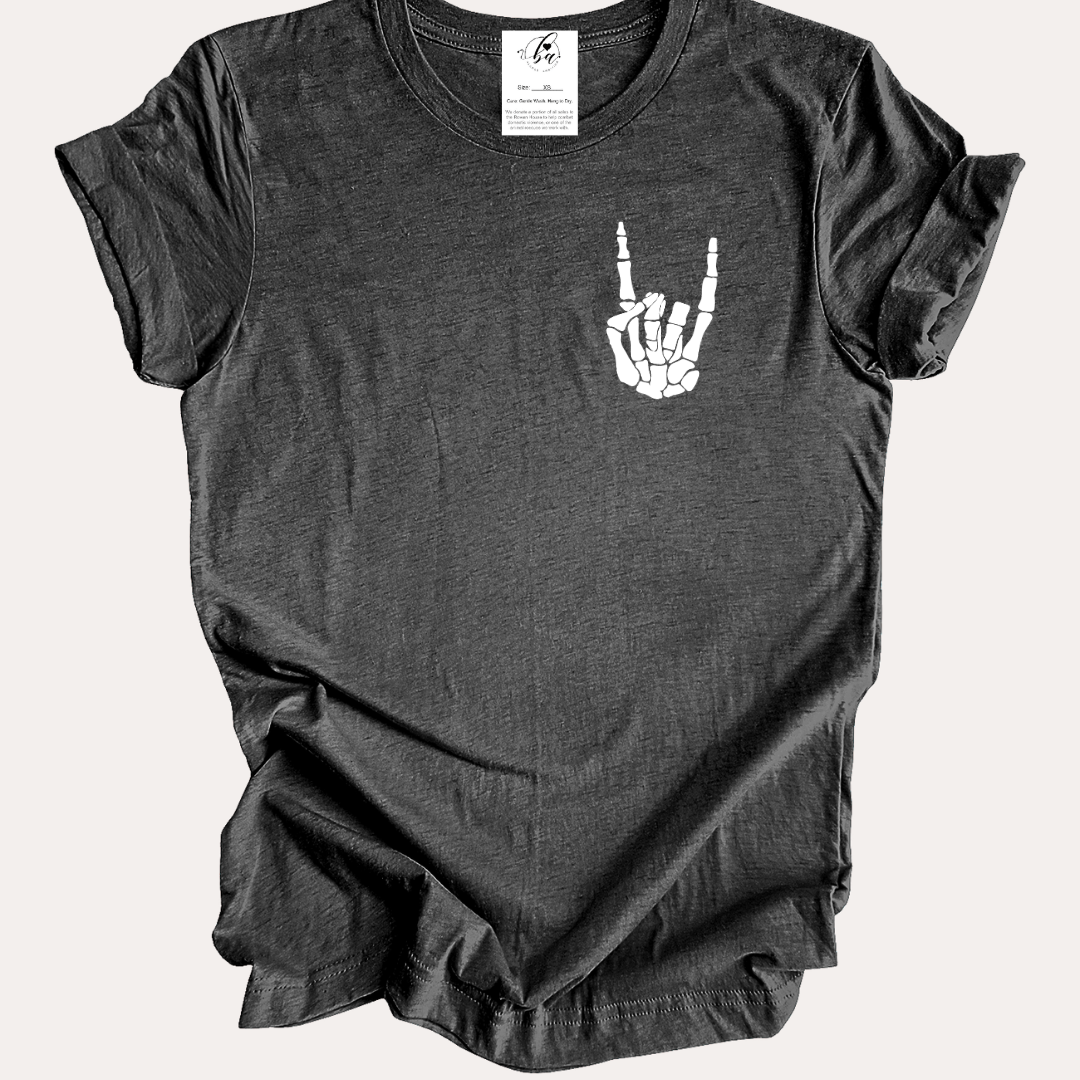 Rock On Skull Hand Tee