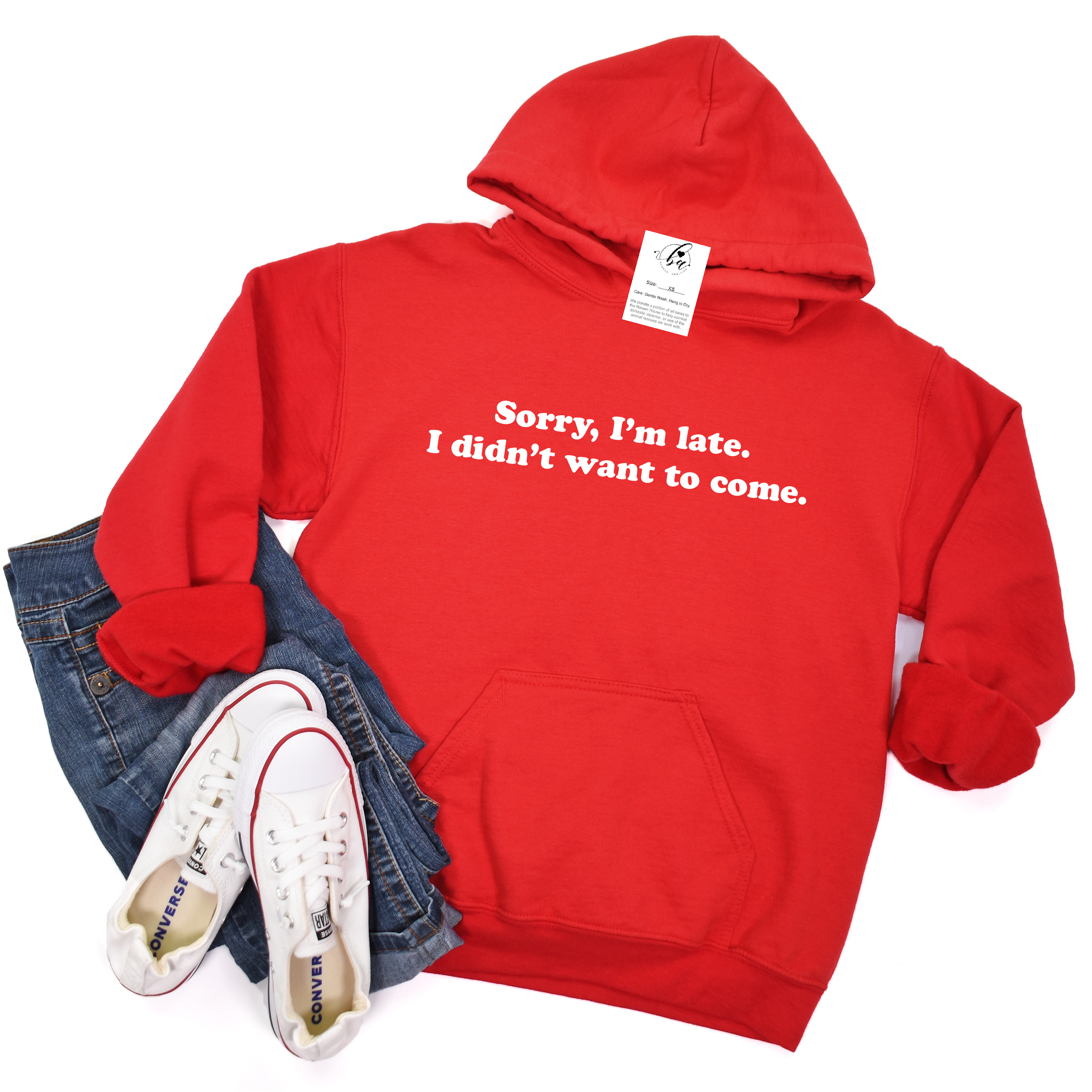 Sorry I'm Late, I Didn't Want to Come Cozy HOODIE