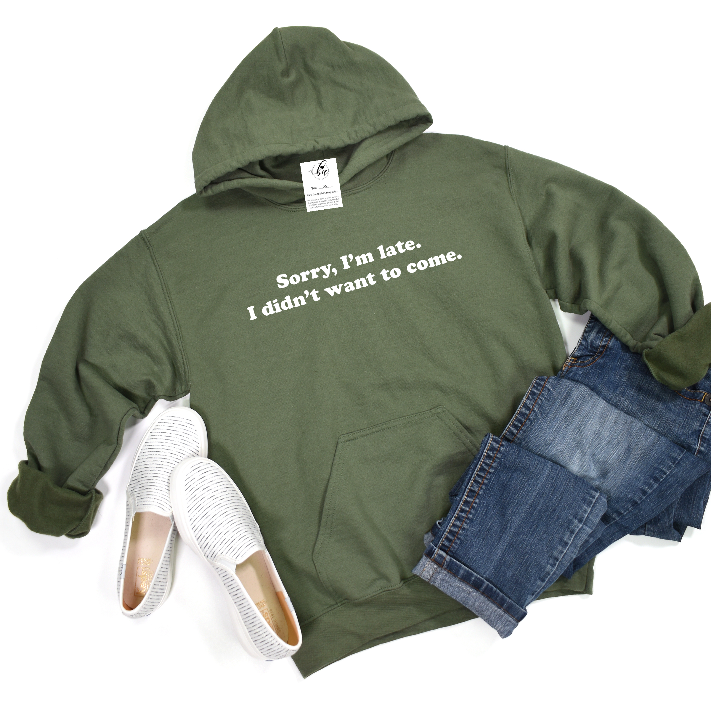 Sorry I'm Late, I Didn't Want to Come Cozy HOODIE