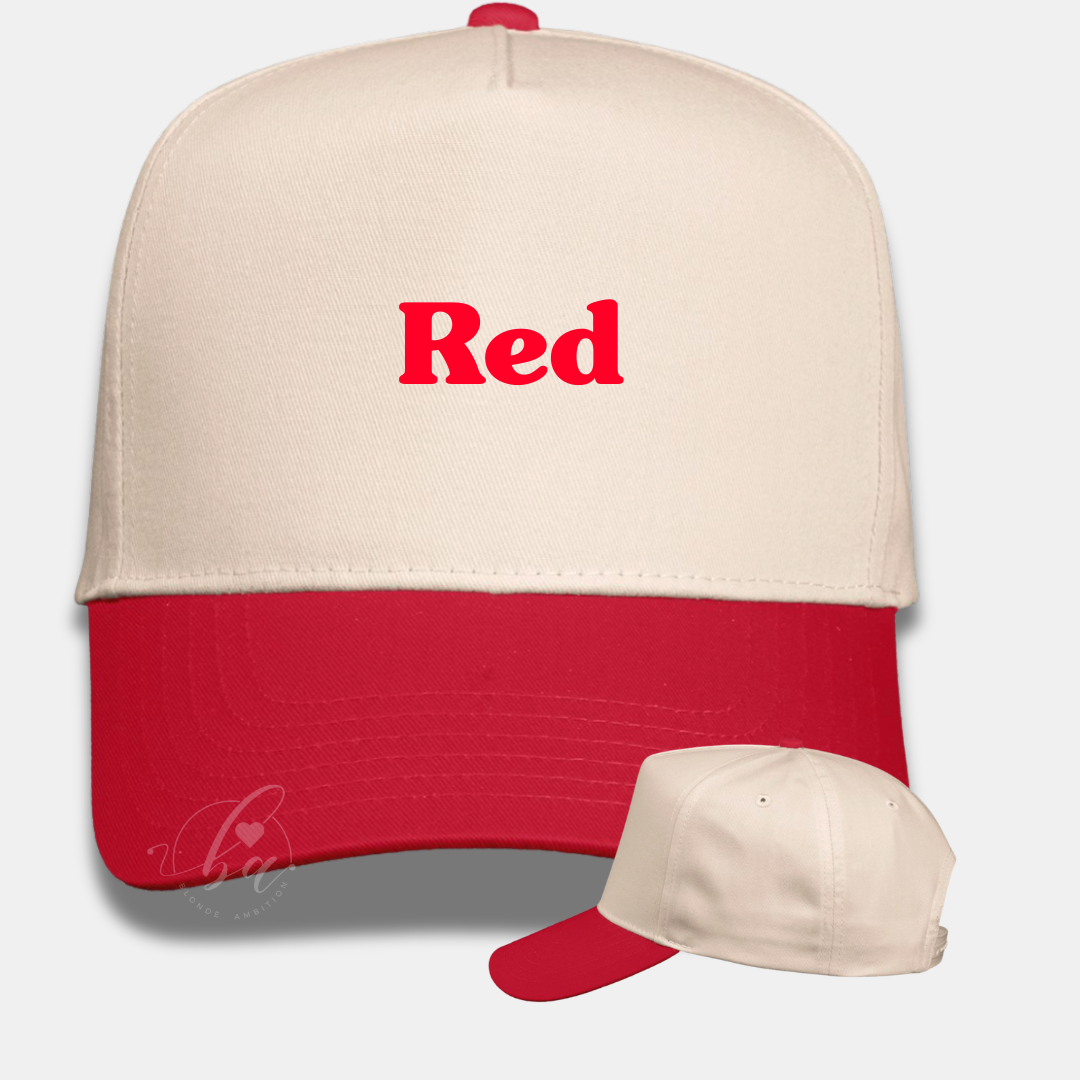 Custom City Upside Down Varsity Style Embroidered Cap