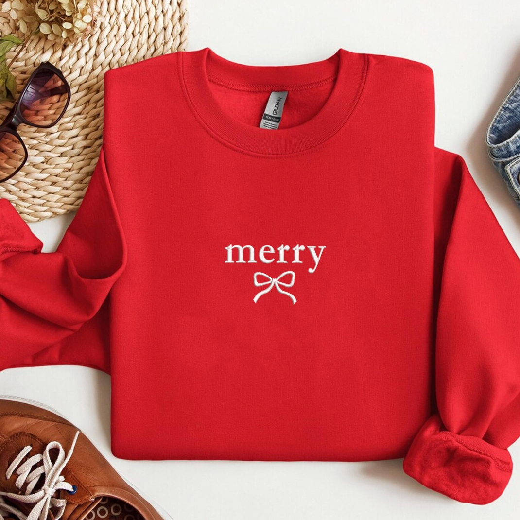 MERRY Embroidered Classic Crew Neck {SMALL BUSINESS SATURDAY DEAL - 1 DAY ONLY!} (Copy) (Copy)