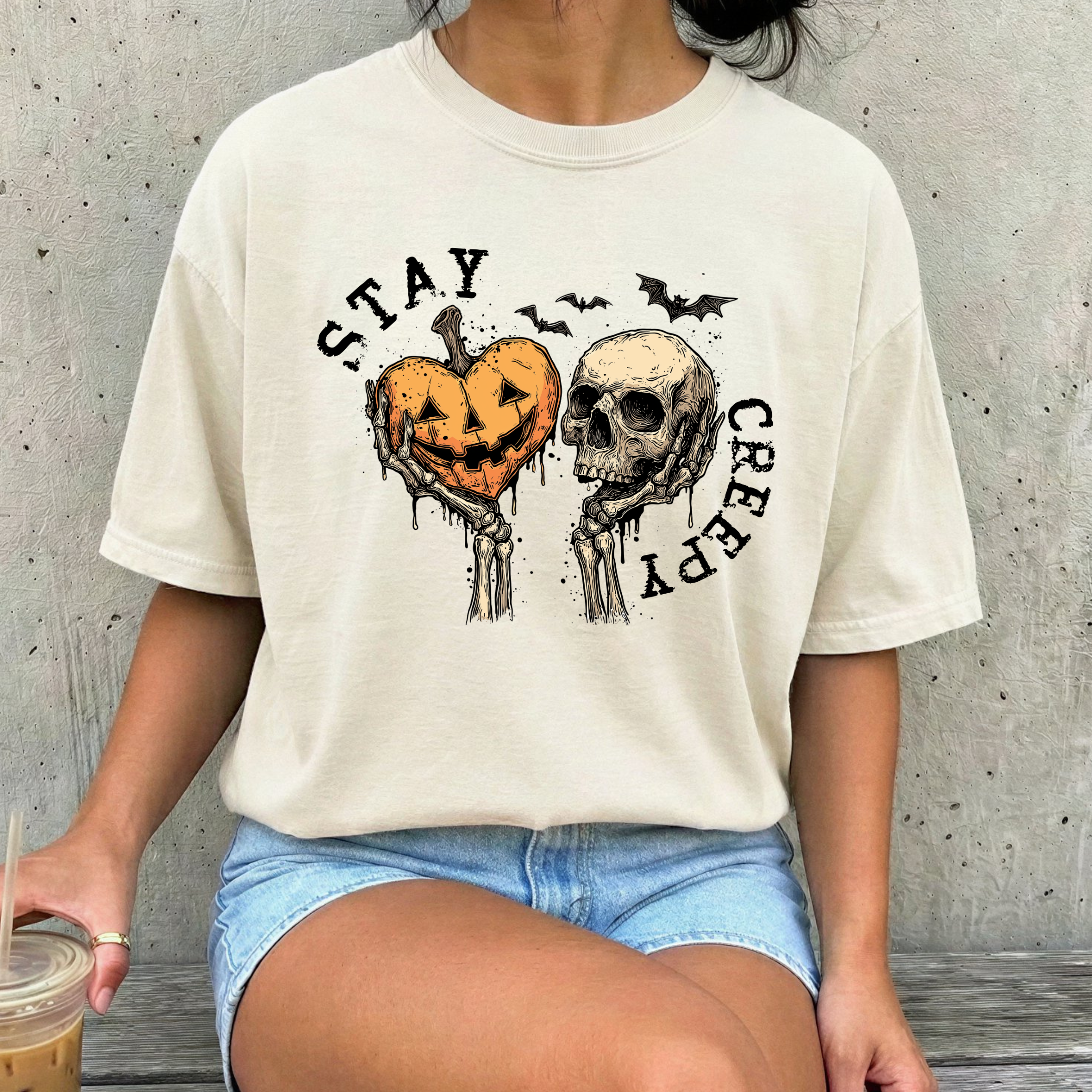 Stay Creepy Heavy Weight Tee (Boxier Style)