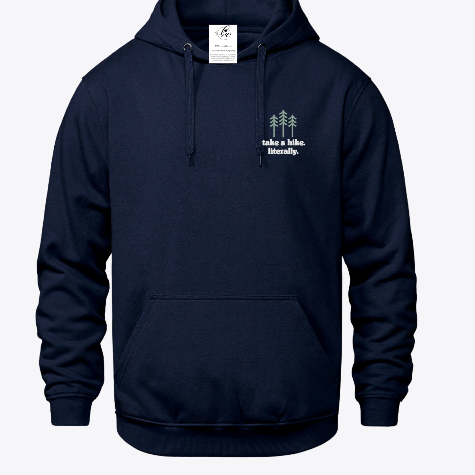 Take a Hike. Literally. Embroidered Ultra Soft Hoodie