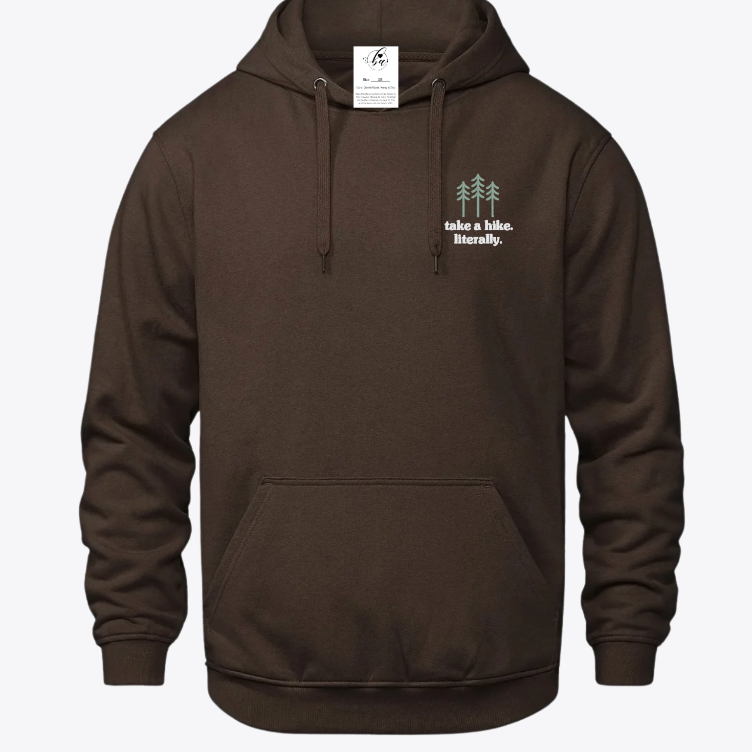 Take a Hike. Literally. Embroidered Ultra Soft Hoodie