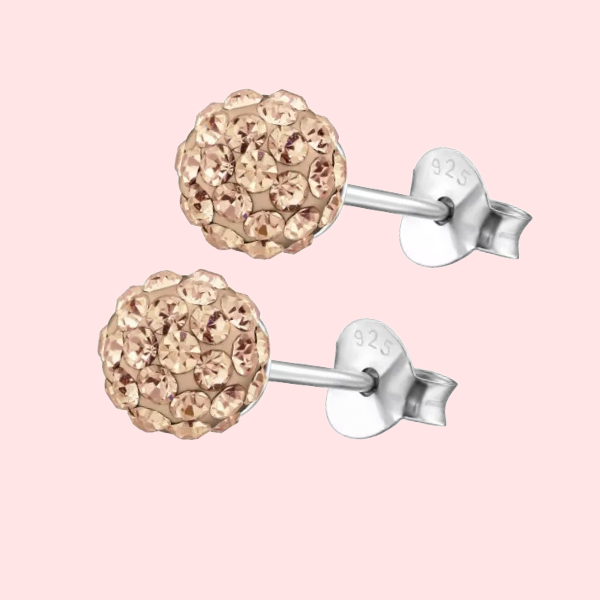 6mm Twinkle Ball Earrings - Sterling Silver