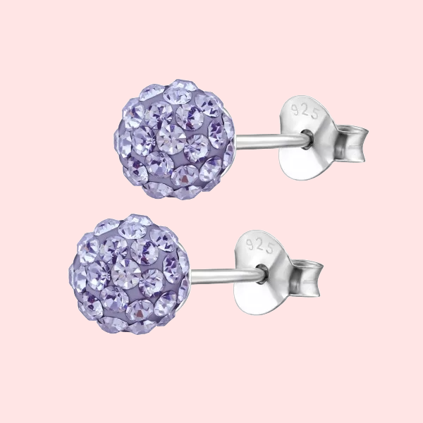6mm Twinkle Ball Earrings - Sterling Silver