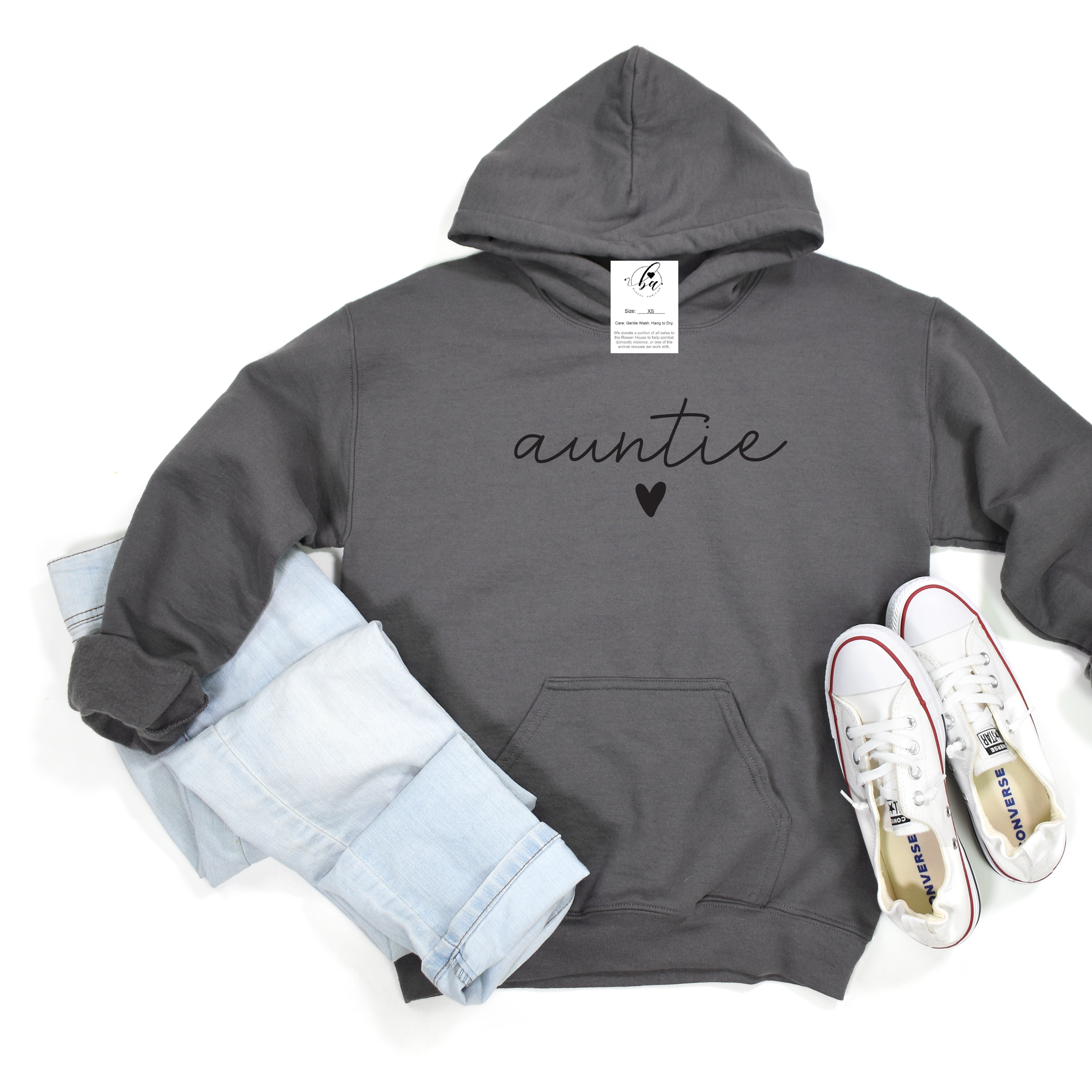 auntie ❤️ {Script} Cozy HOODIE