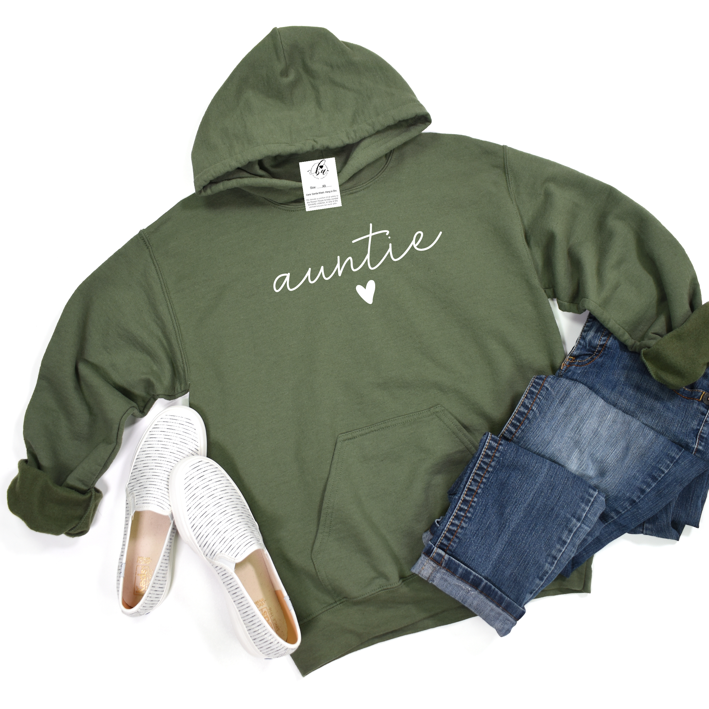auntie ❤️ {Script} Cozy HOODIE