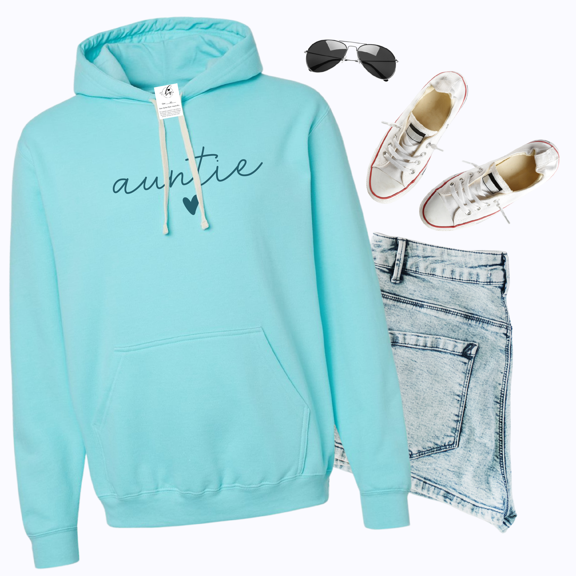 auntie ❤️ {Script} Cozy HOODIE