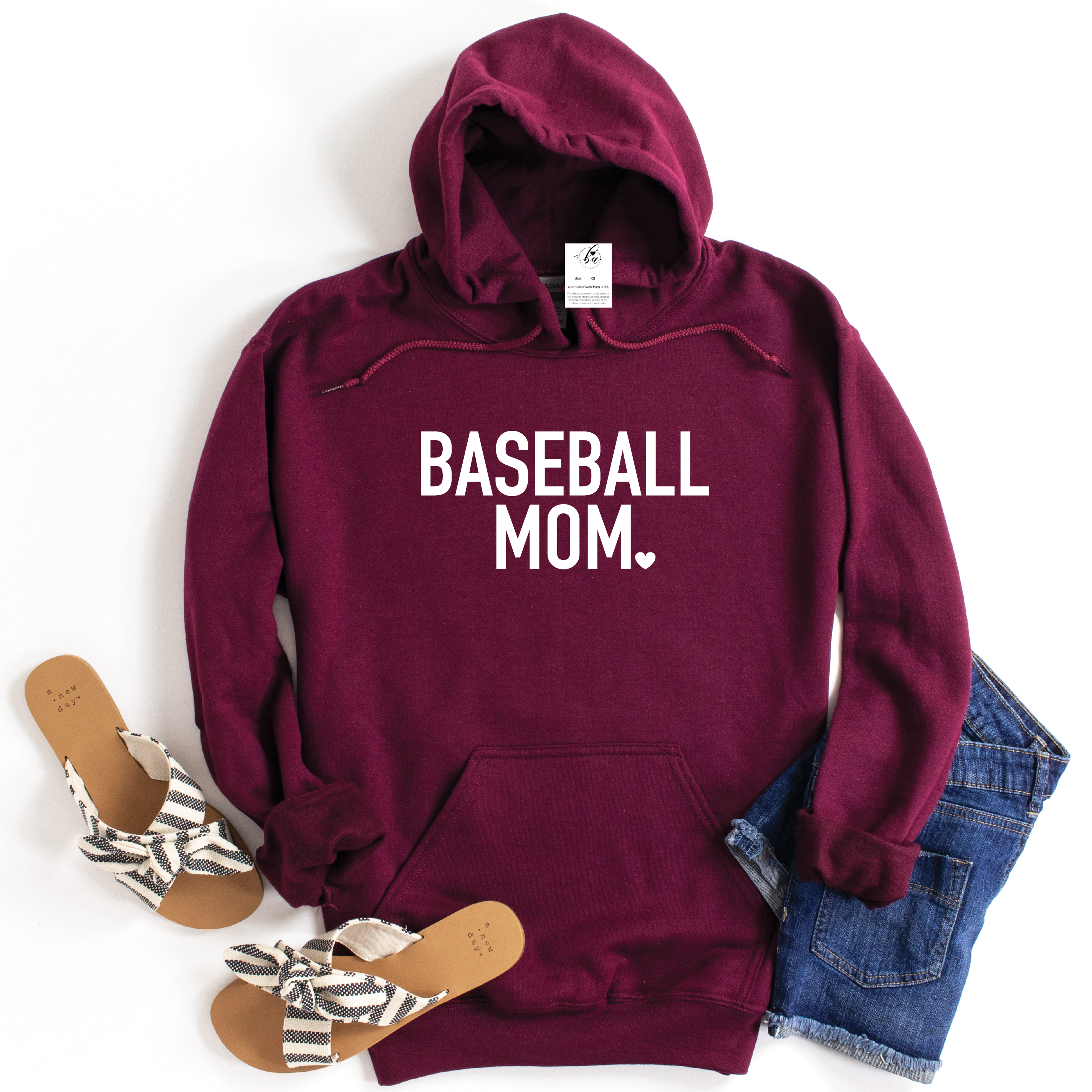 BASEBALL Mom {Bold} Cozy HOODIE