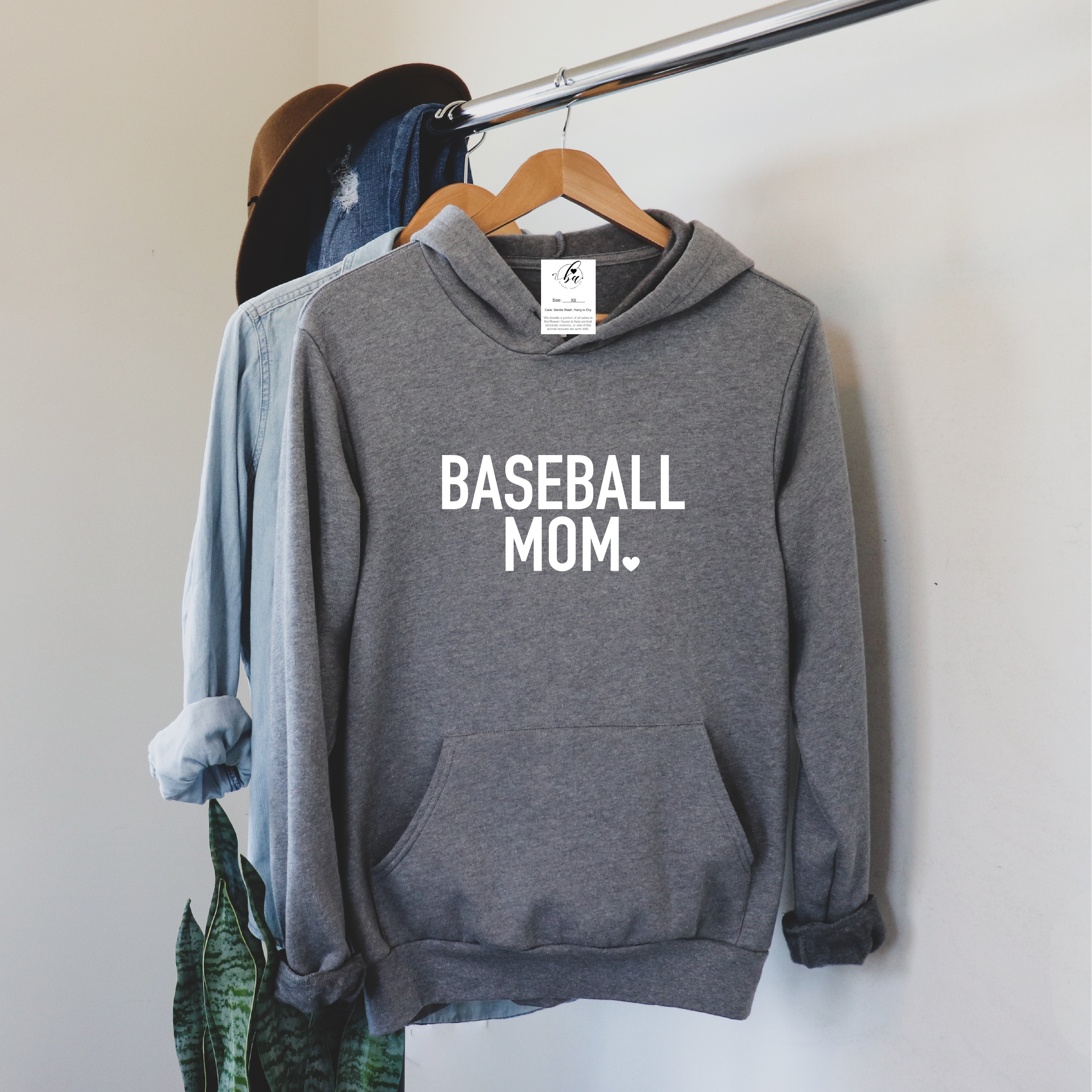 BASEBALL Mom {Bold} Cozy HOODIE