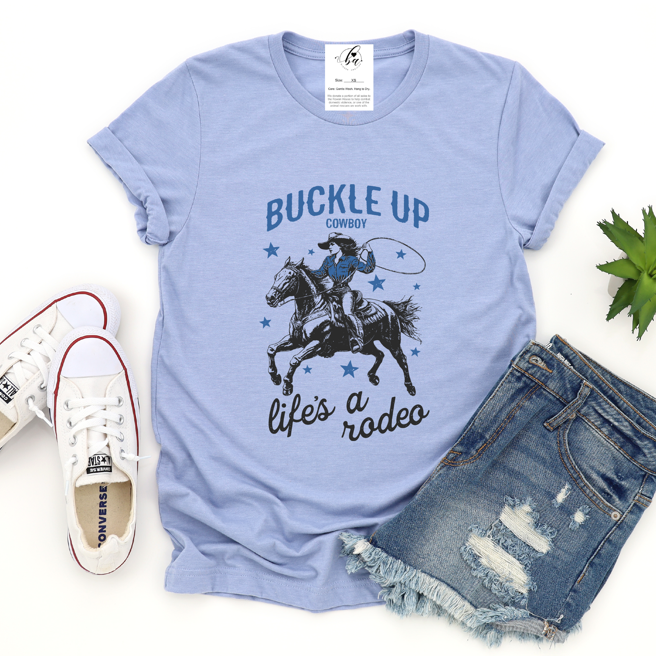 Buckle Up Cowboy Tee | Western Tee
