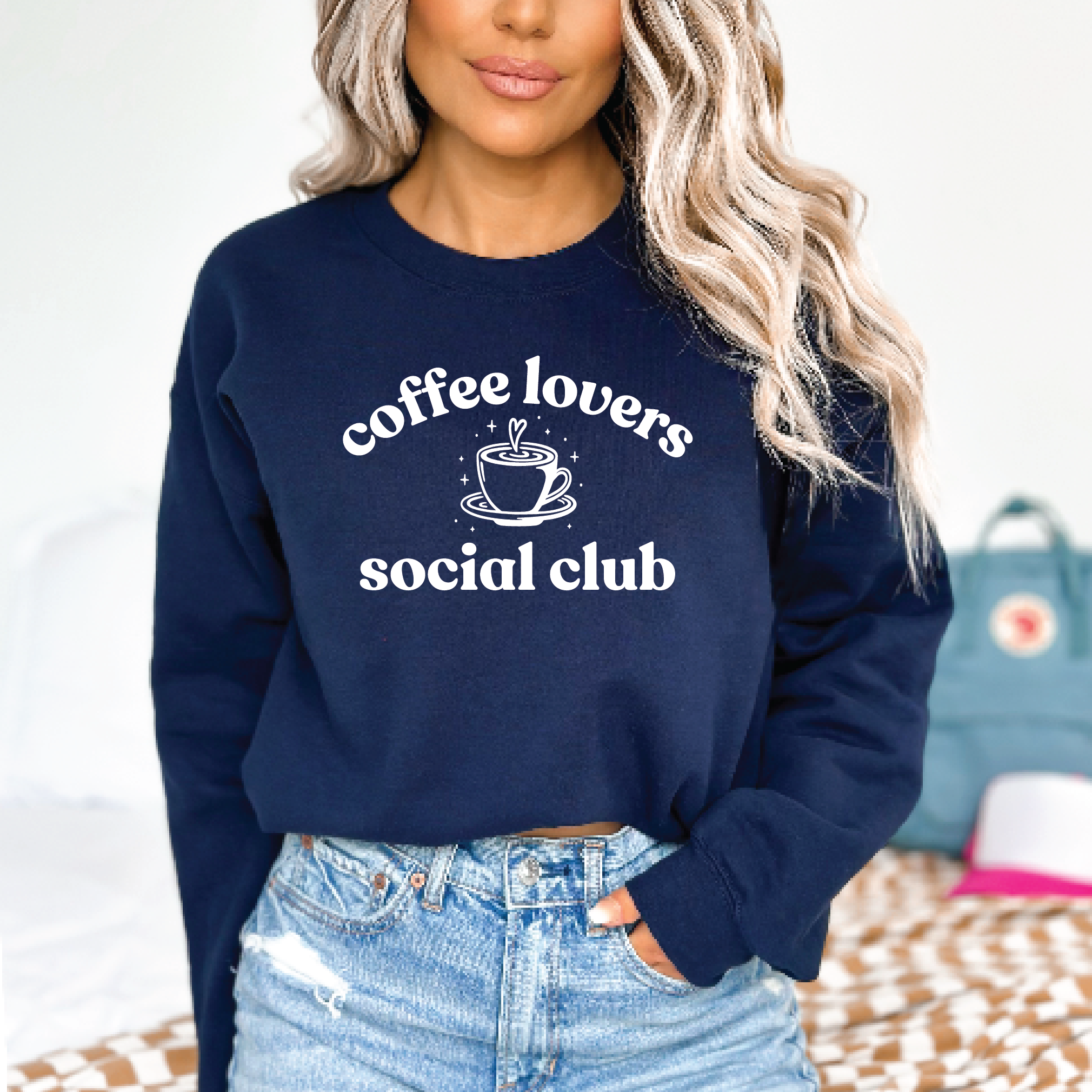 Coffee Lovers Social Club Classic Crew Neck Sweater