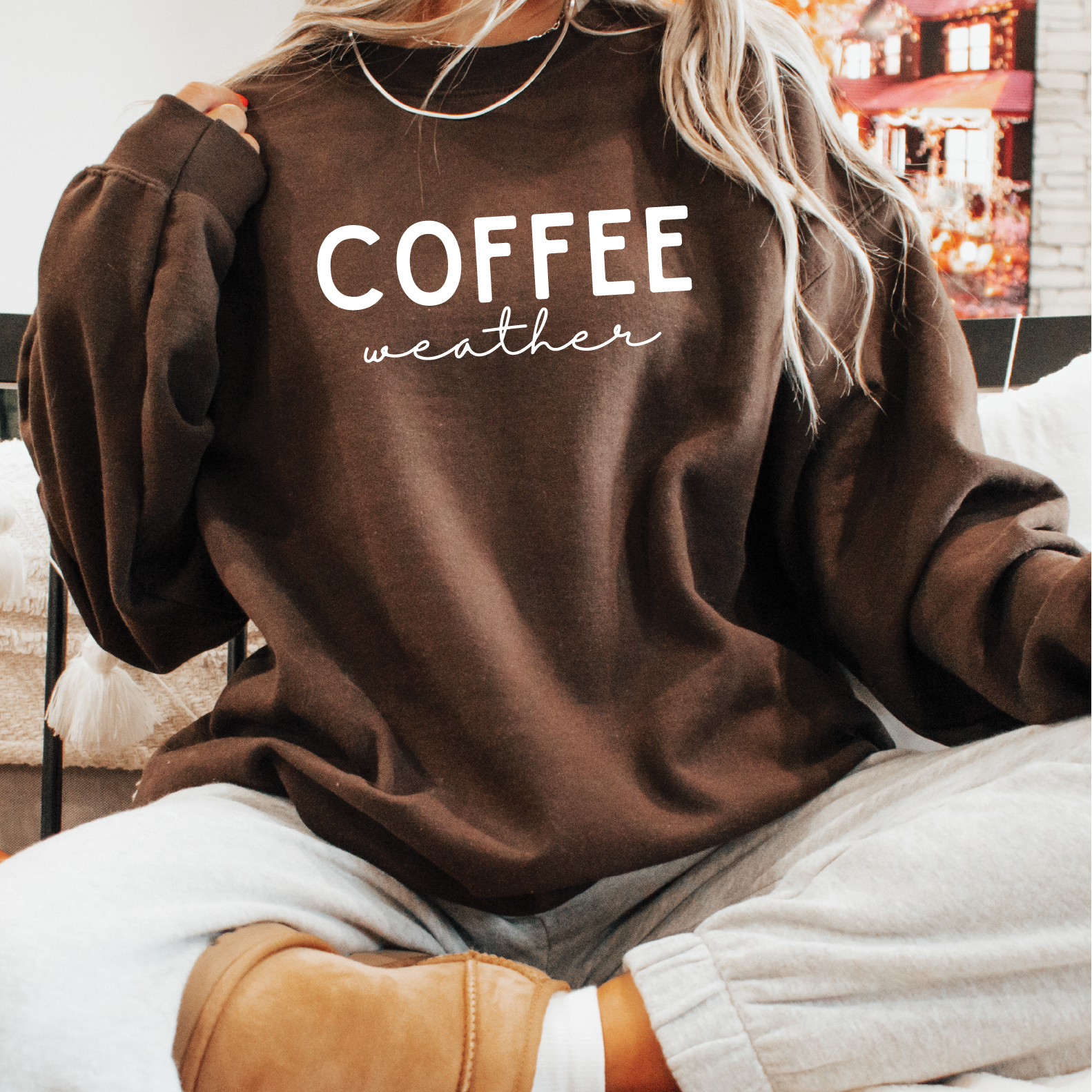 Coffee Weather Classic Crew Neck Sweater