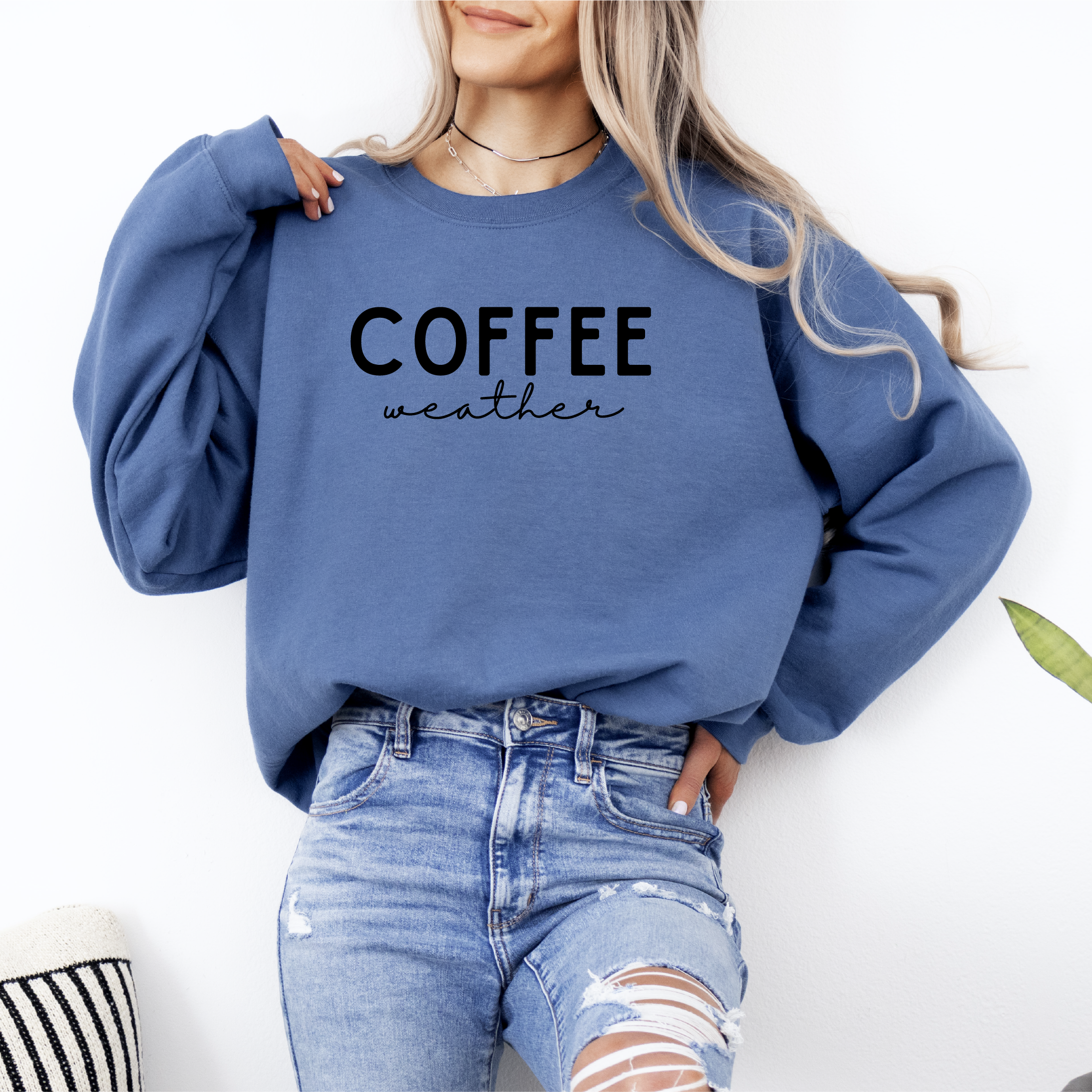 Coffee Weather Classic Crew Neck Sweater