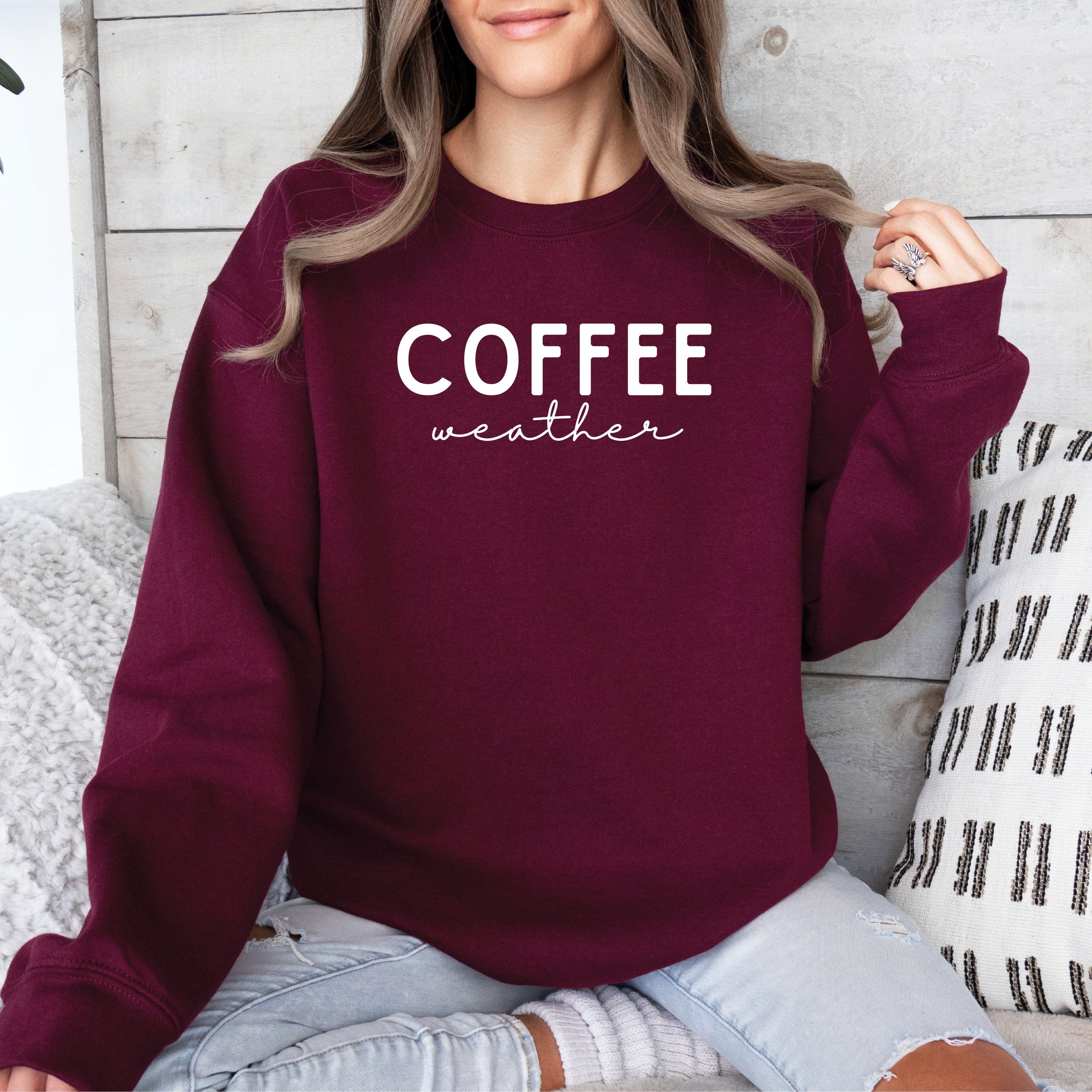 Coffee Weather Classic Crew Neck Sweater