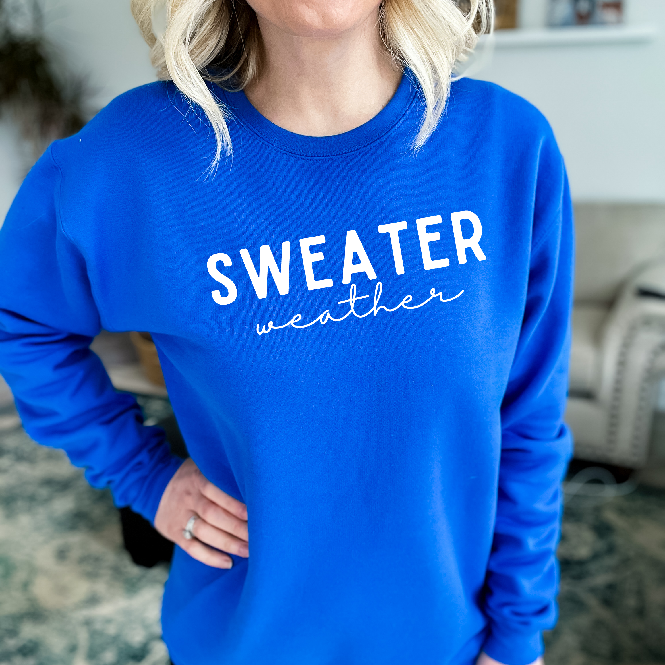 Sweater Weather Cozy Crew Neck Sweater