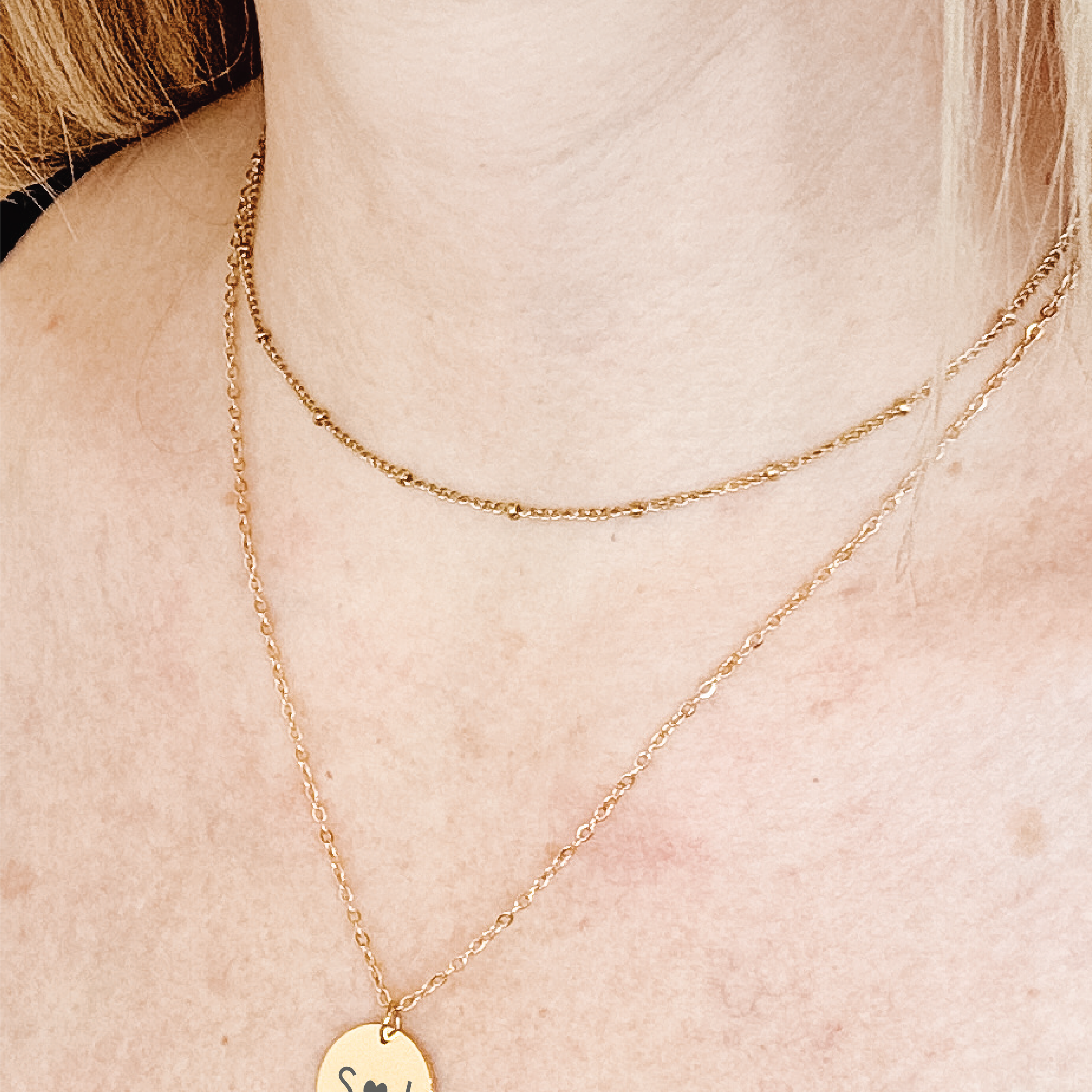 made in cnaada engraved necklace