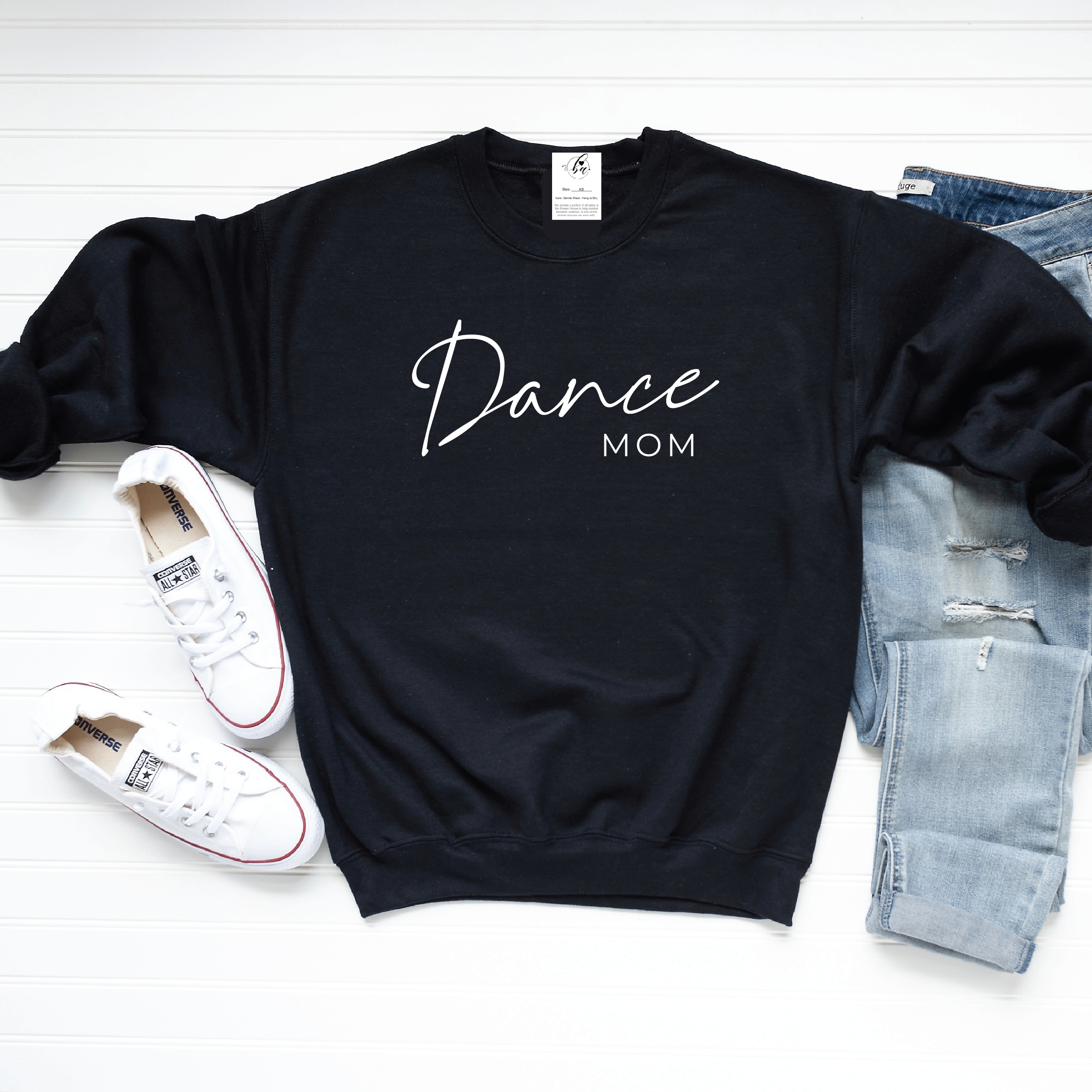 Dance Mom {Script} Cozy Crew Neck Sweater