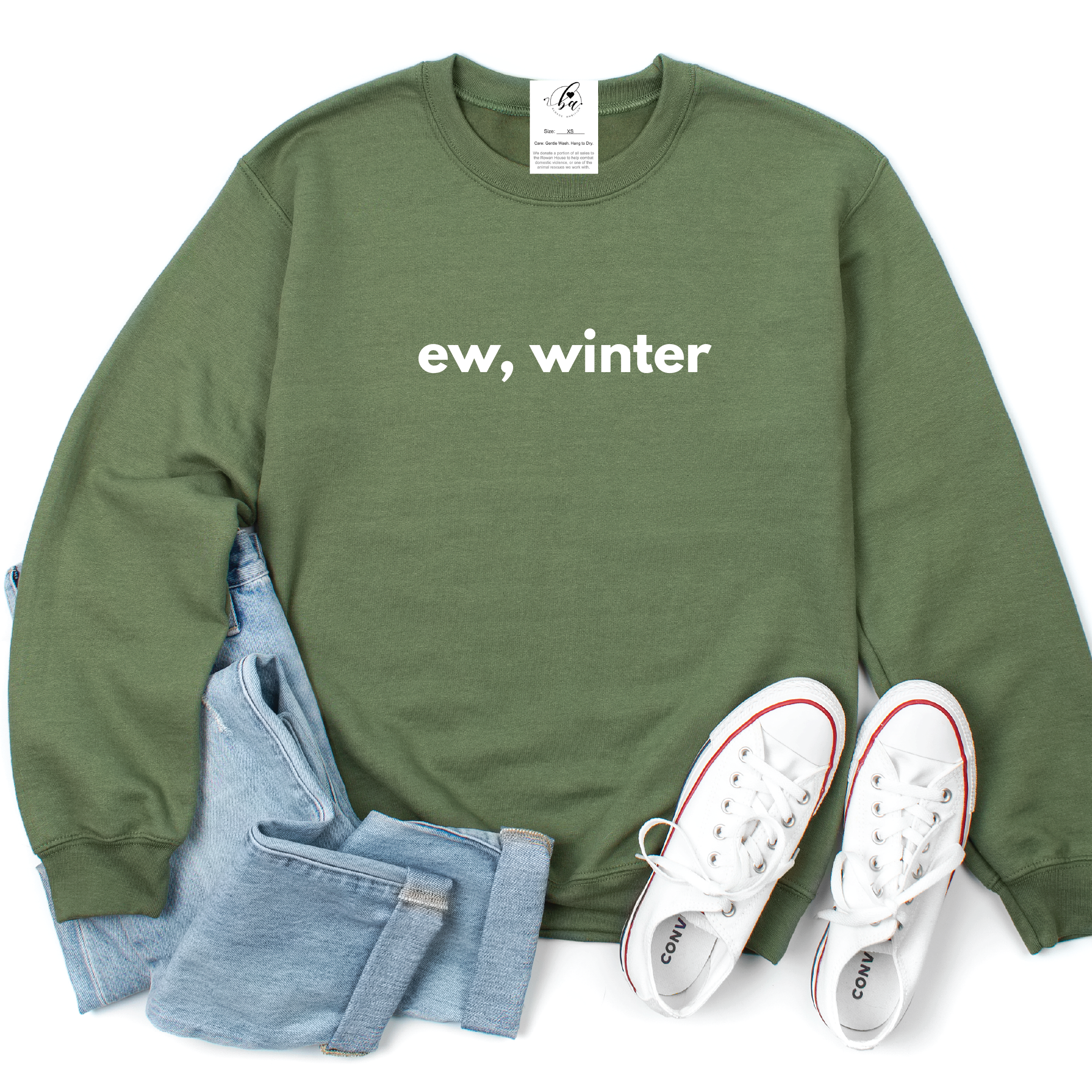 Ew, winter Cozy Crew Neck Sweater