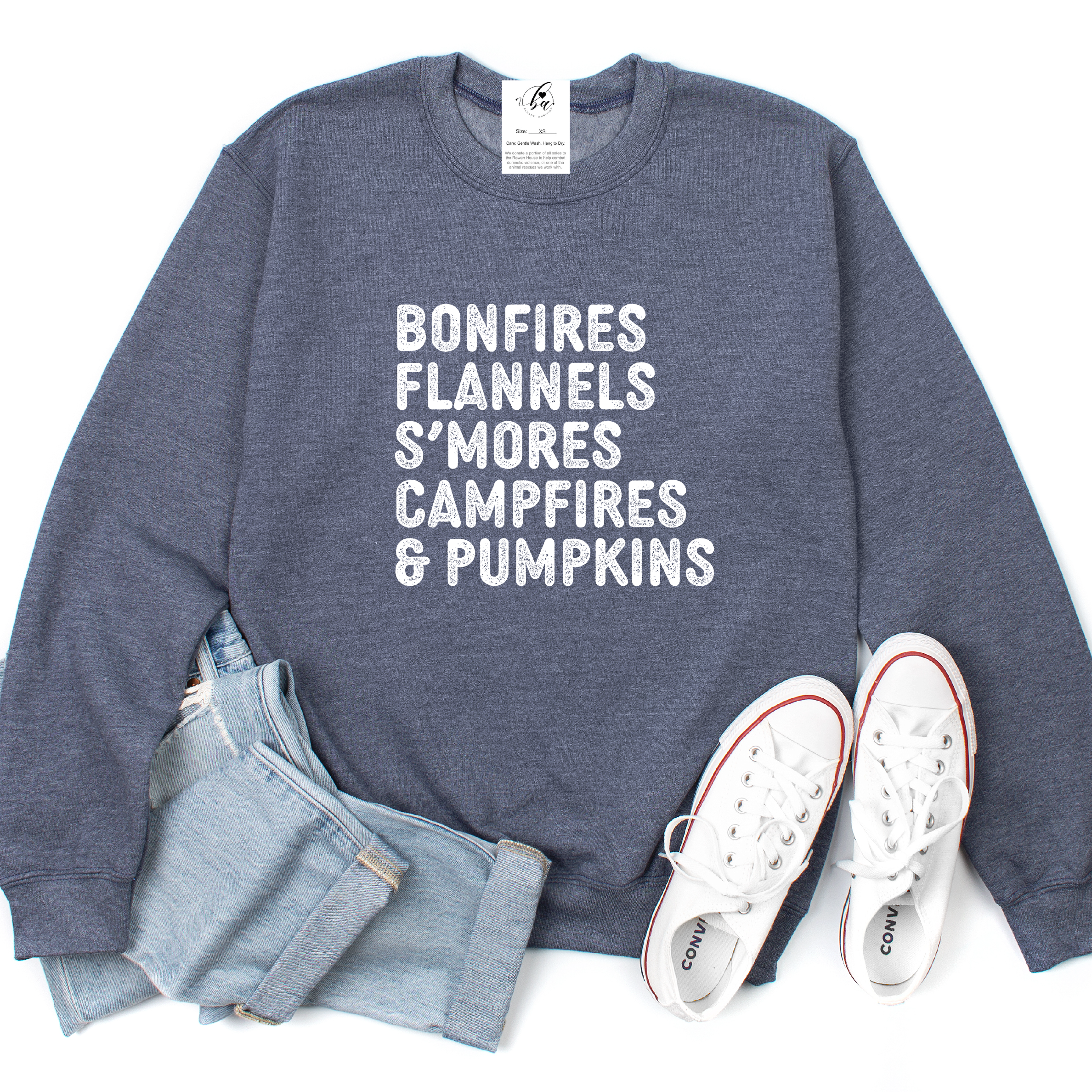 Bonfires, Flannels, {Fall} Cozy Crew Neck Sweater