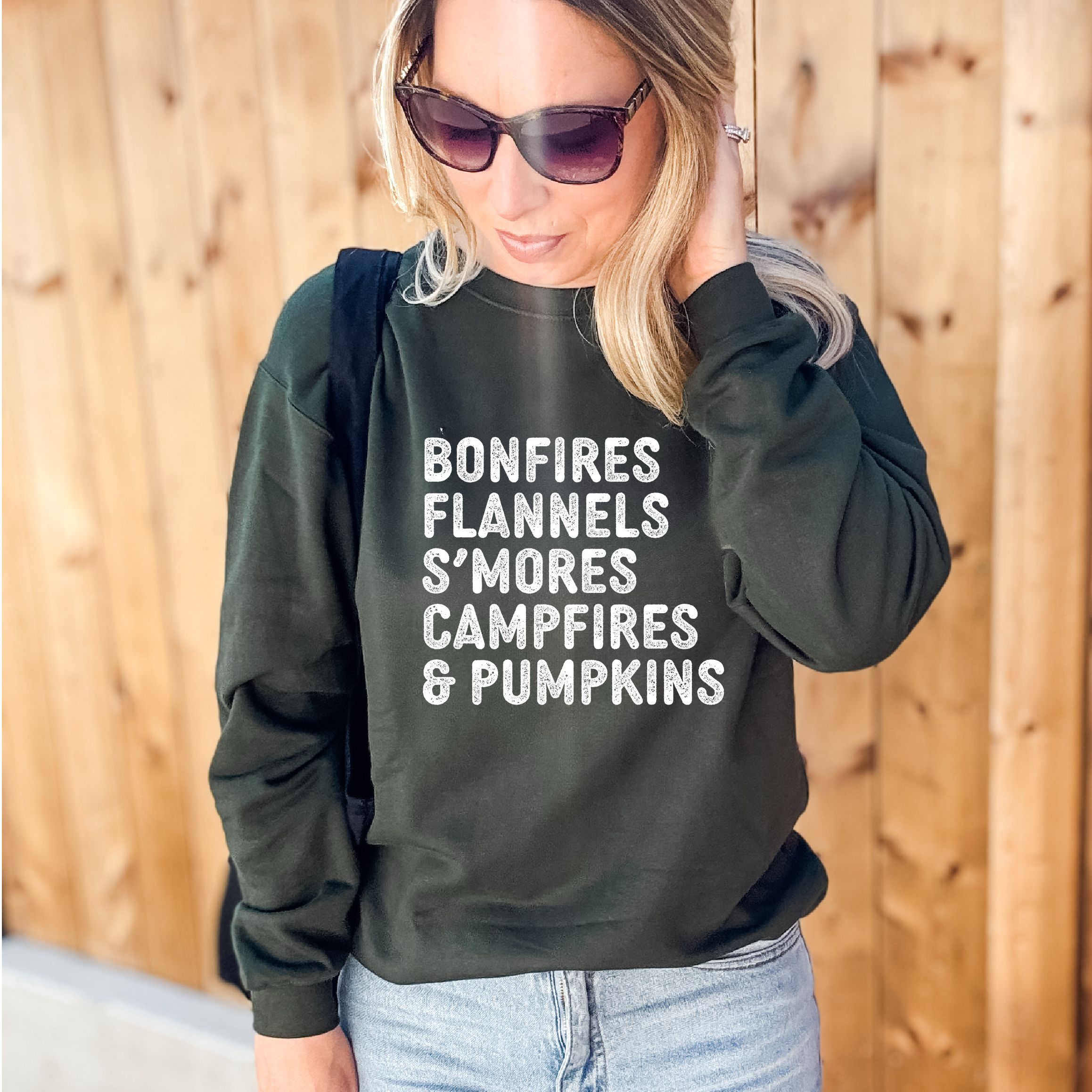 Bonfires, Flannels, {Fall} Cozy Crew Neck Sweater