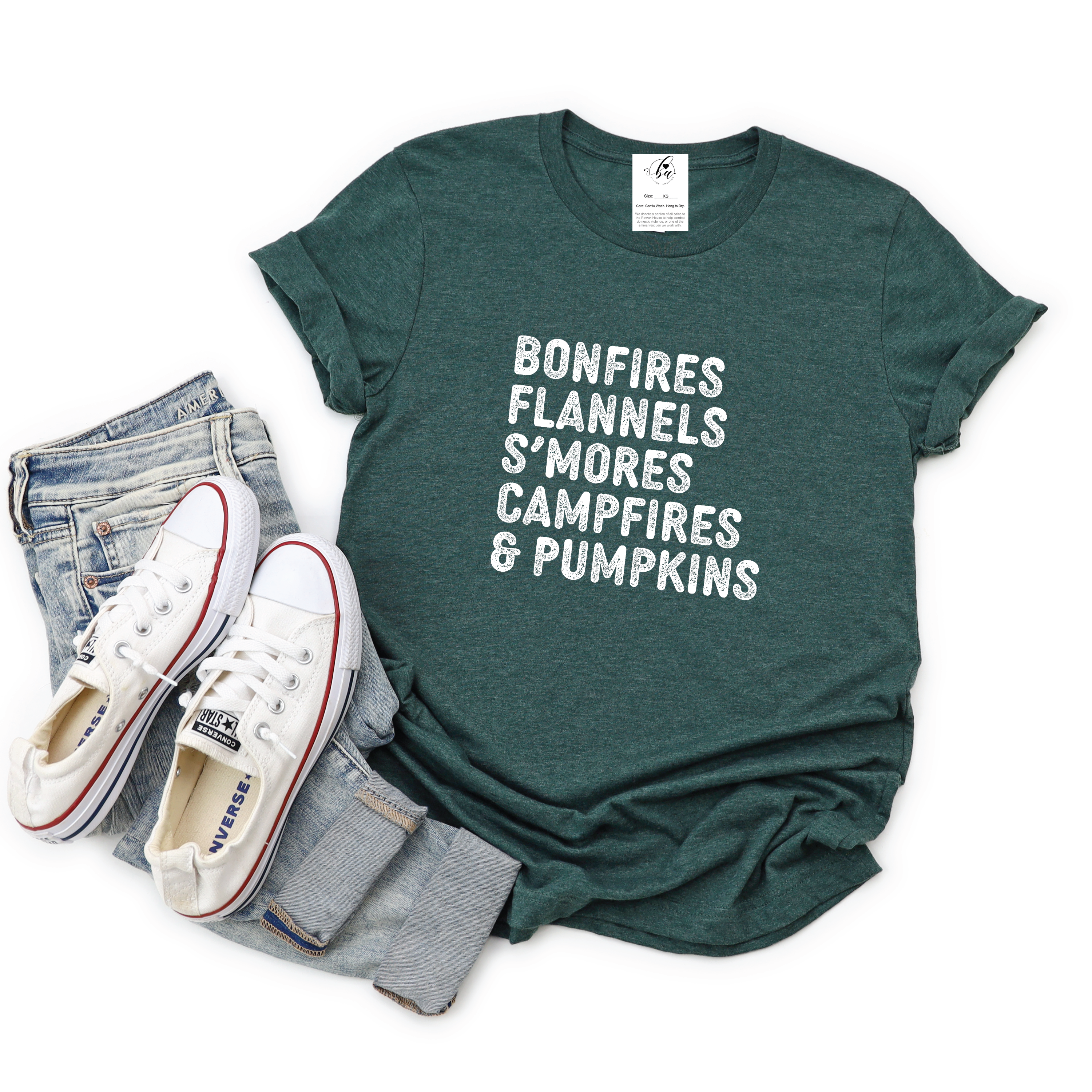 Bonfires, Flannels {Fall} Tee