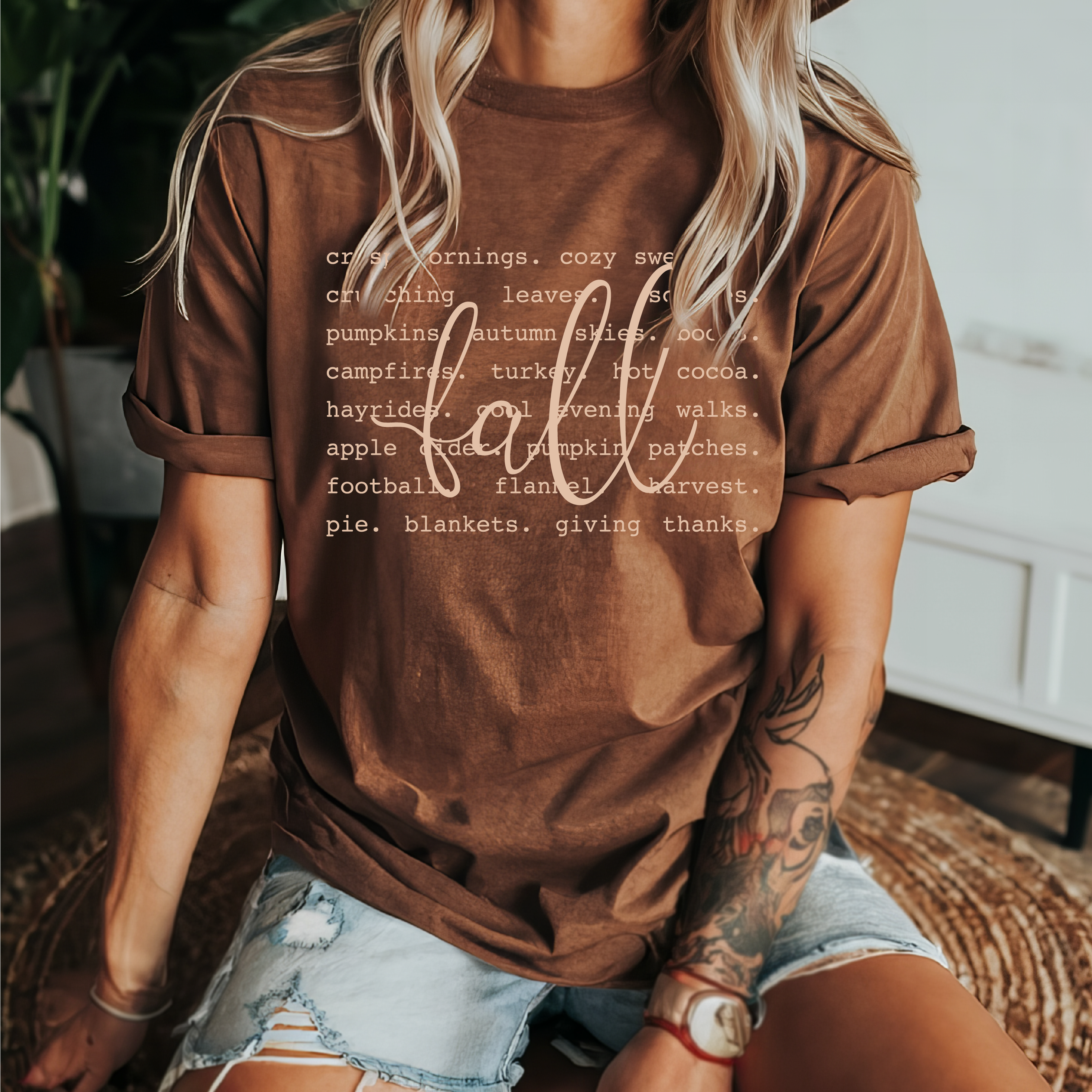 Fall Words Tee