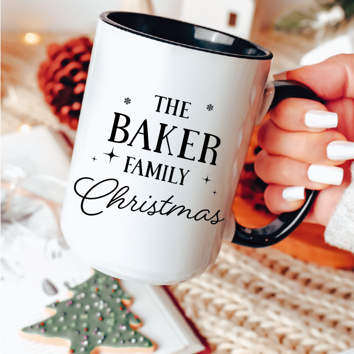 Custom Family Christmas 15oz Christmas Mug