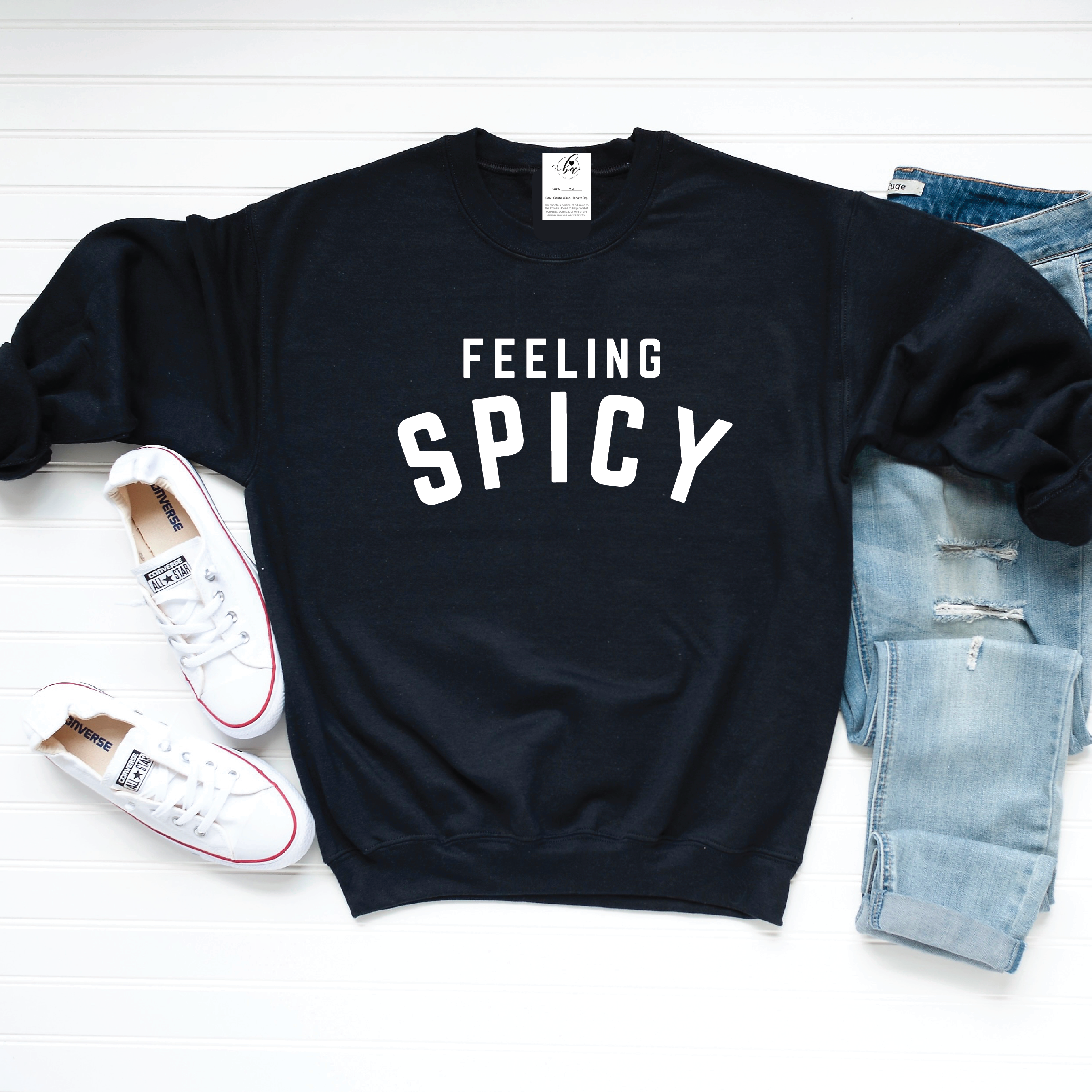 Feeling Spicy Cozy Crew Neck Sweater