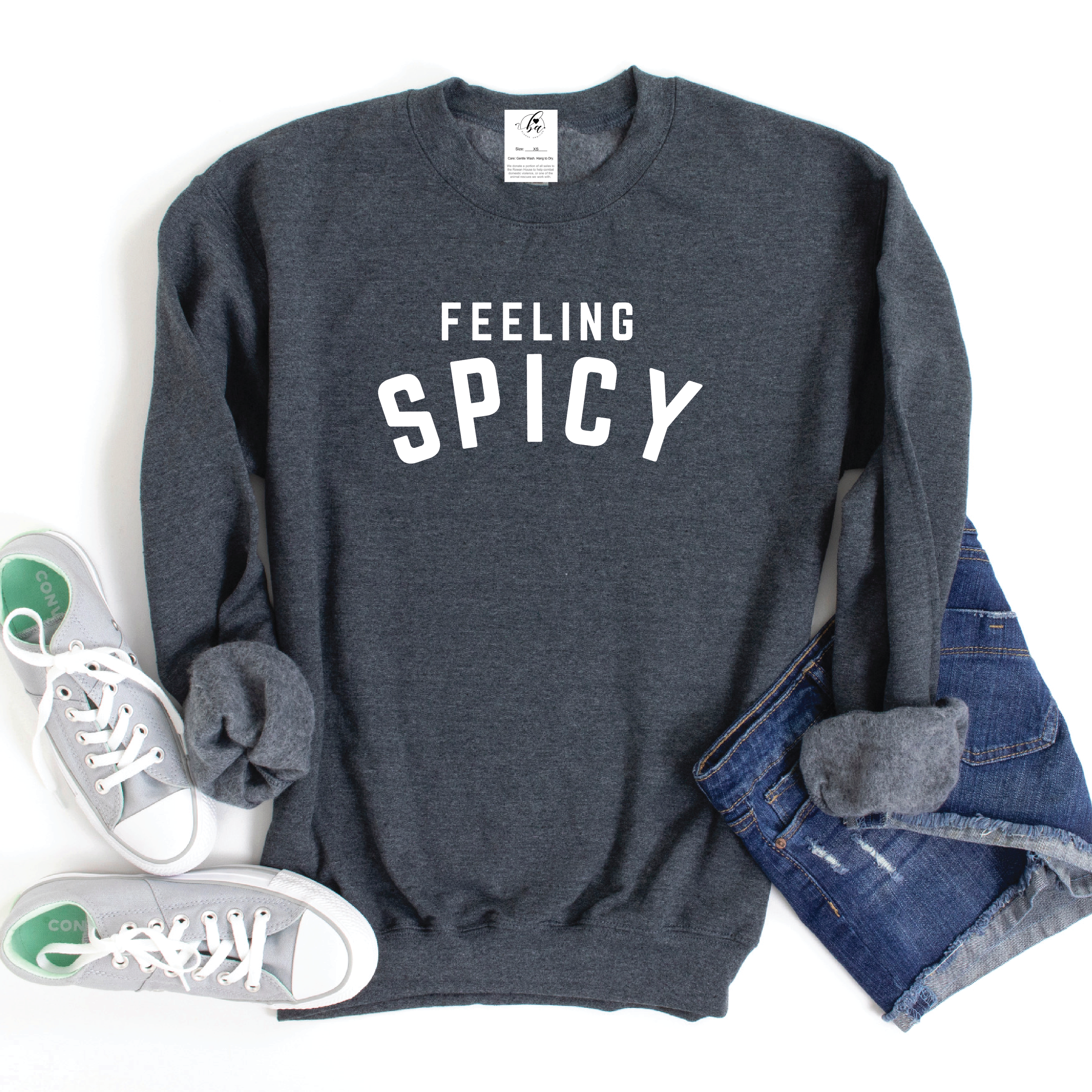Feeling Spicy Cozy Crew Neck Sweater
