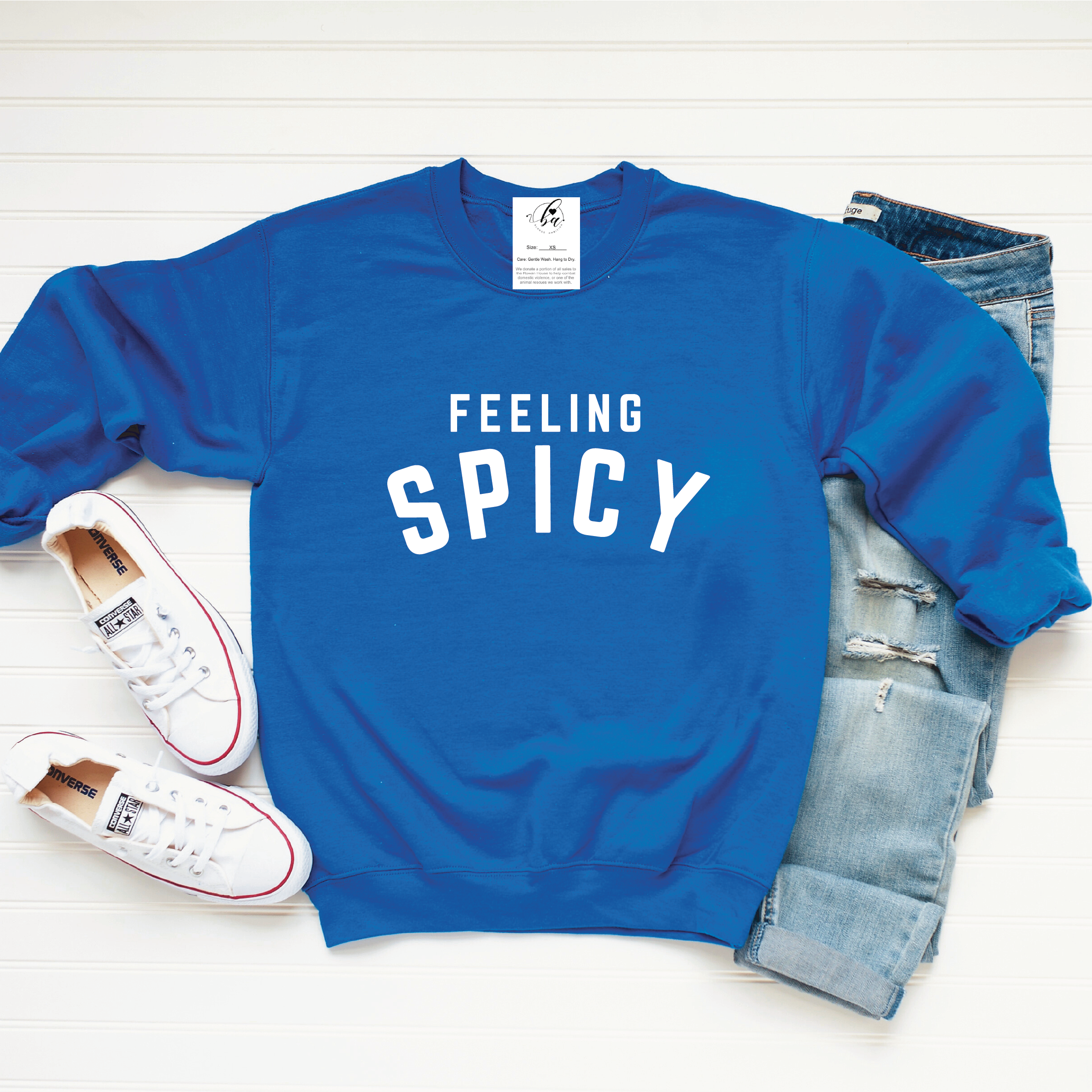 Feeling Spicy Cozy Crew Neck Sweater
