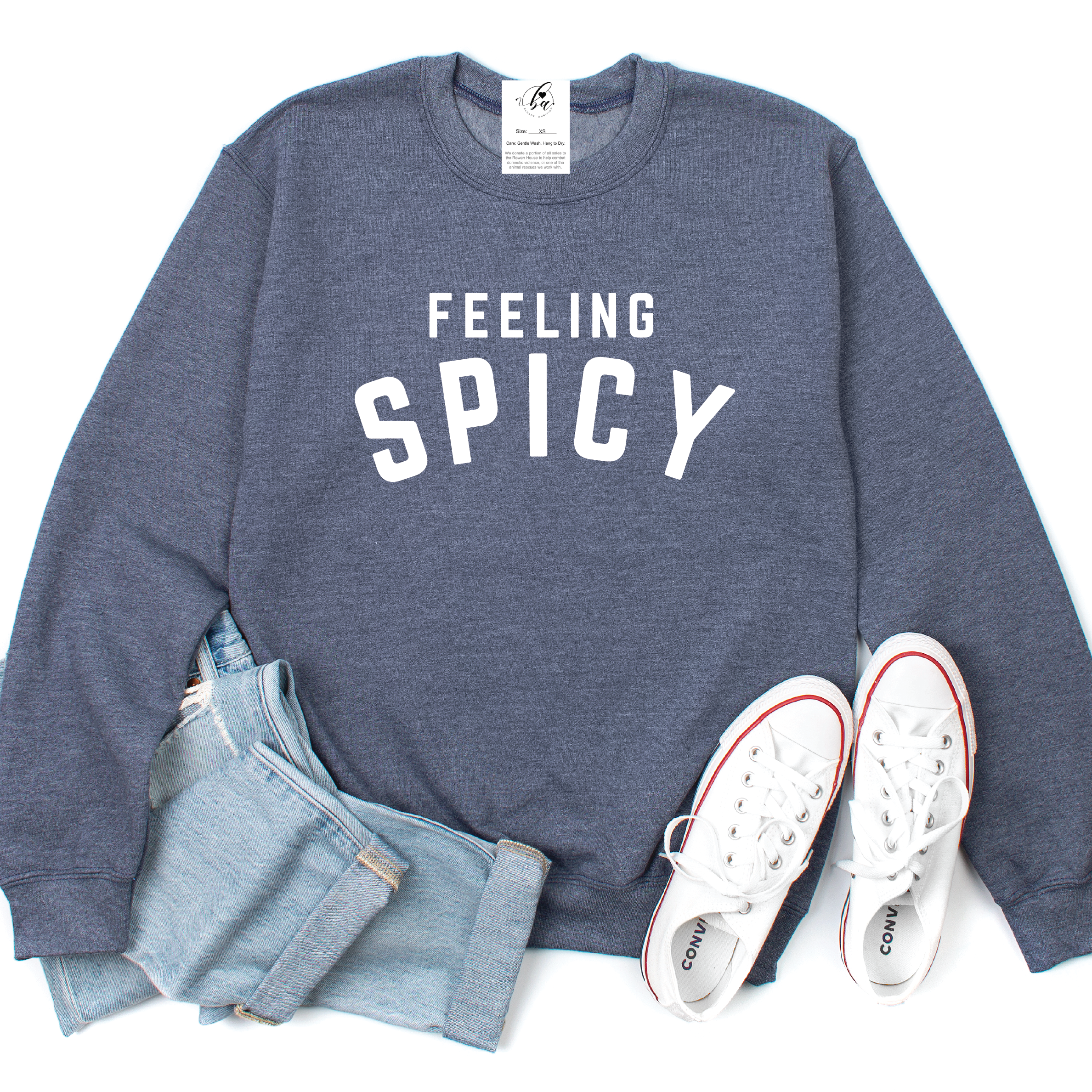 Feeling Spicy Cozy Crew Neck Sweater