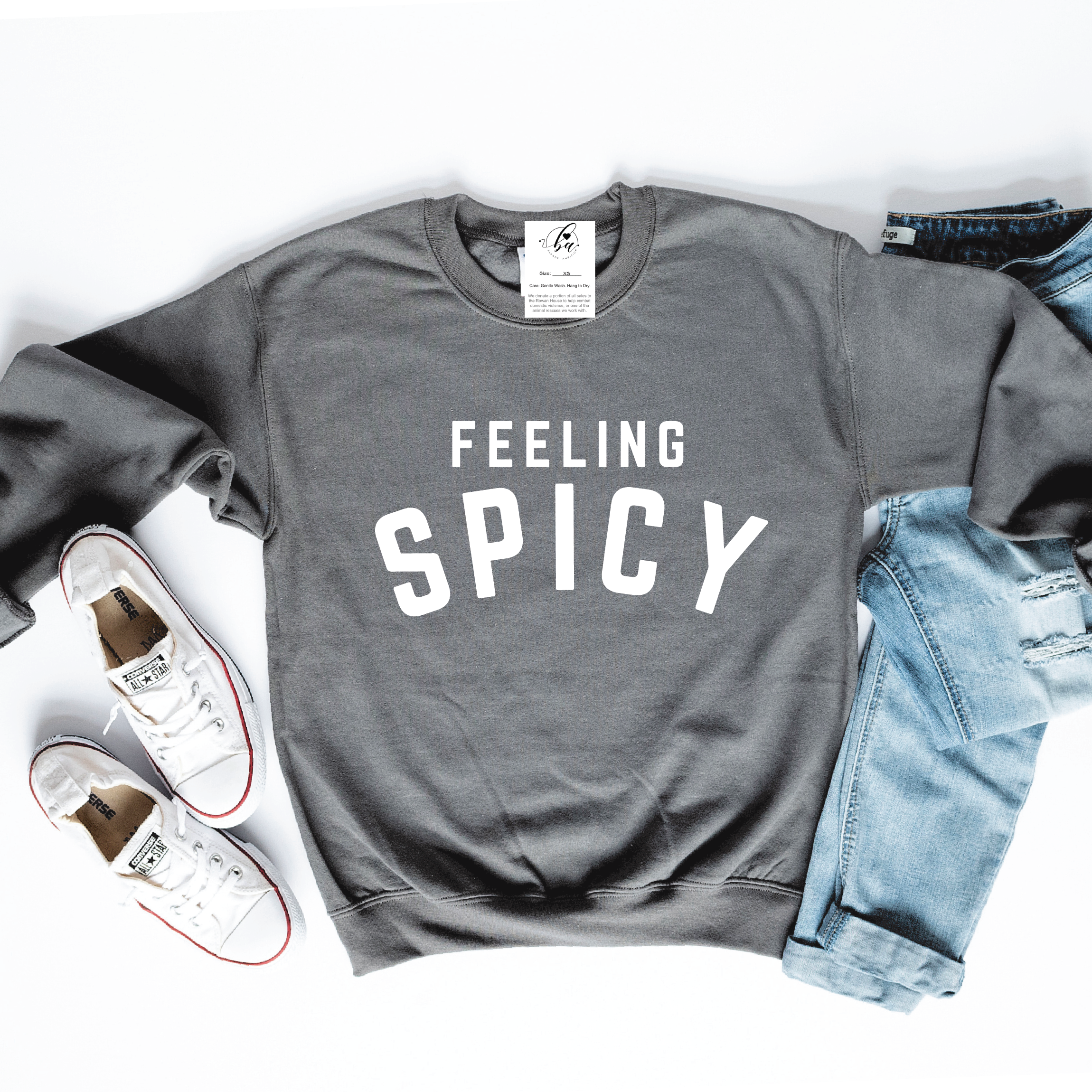 Feeling Spicy Cozy Crew Neck Sweater