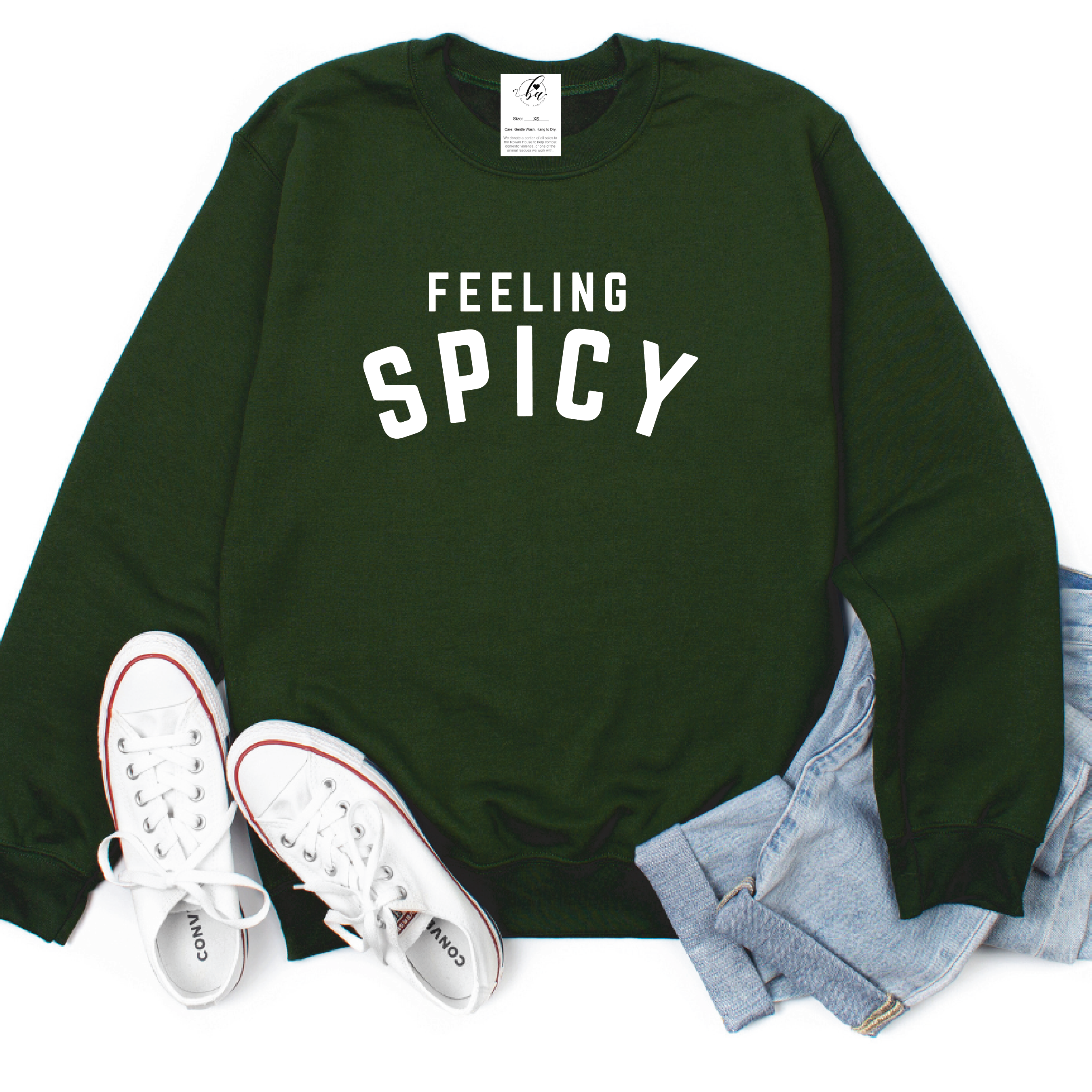 Feeling Spicy Cozy Crew Neck Sweater