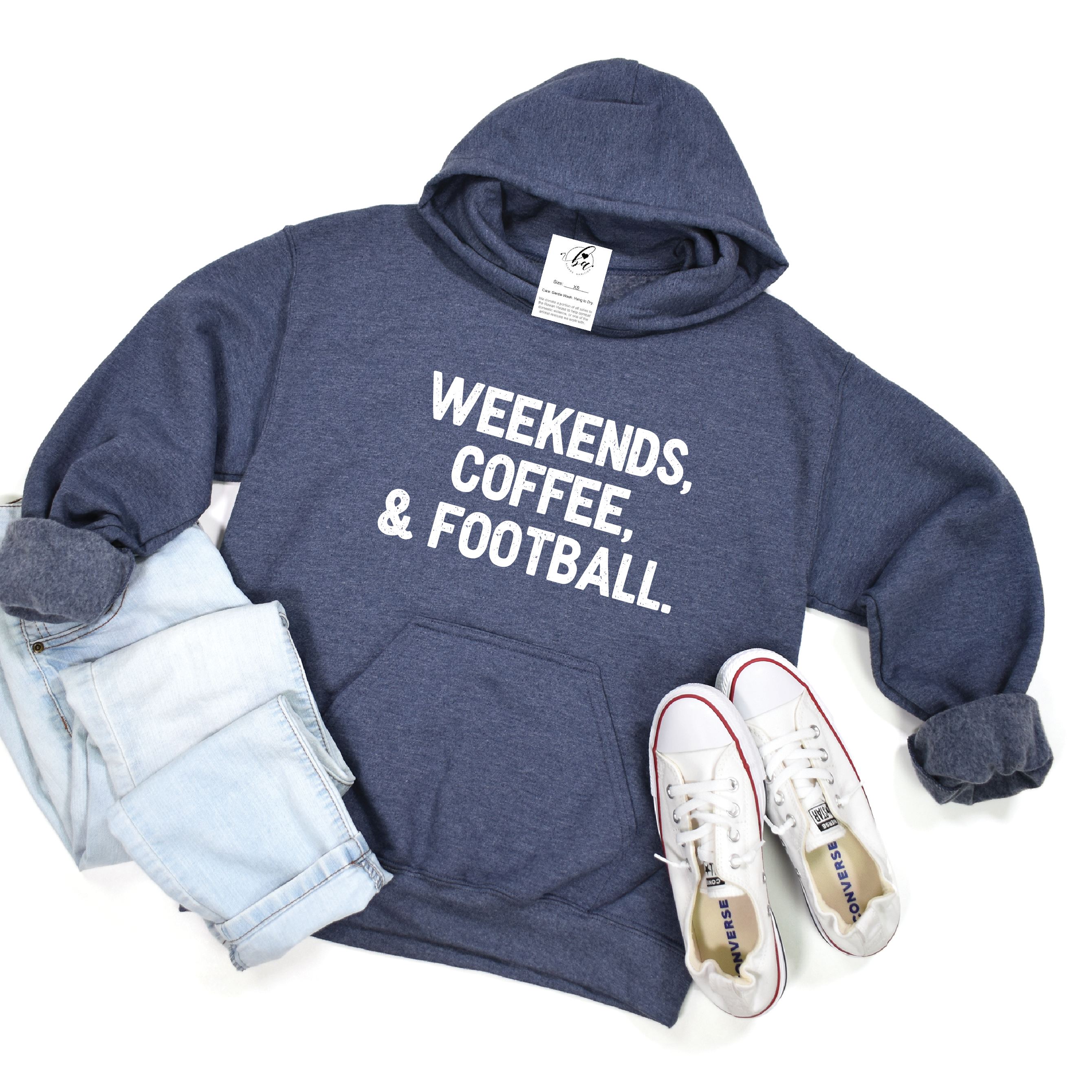 Weekends, Coffee, & Football Cozy Hoodie