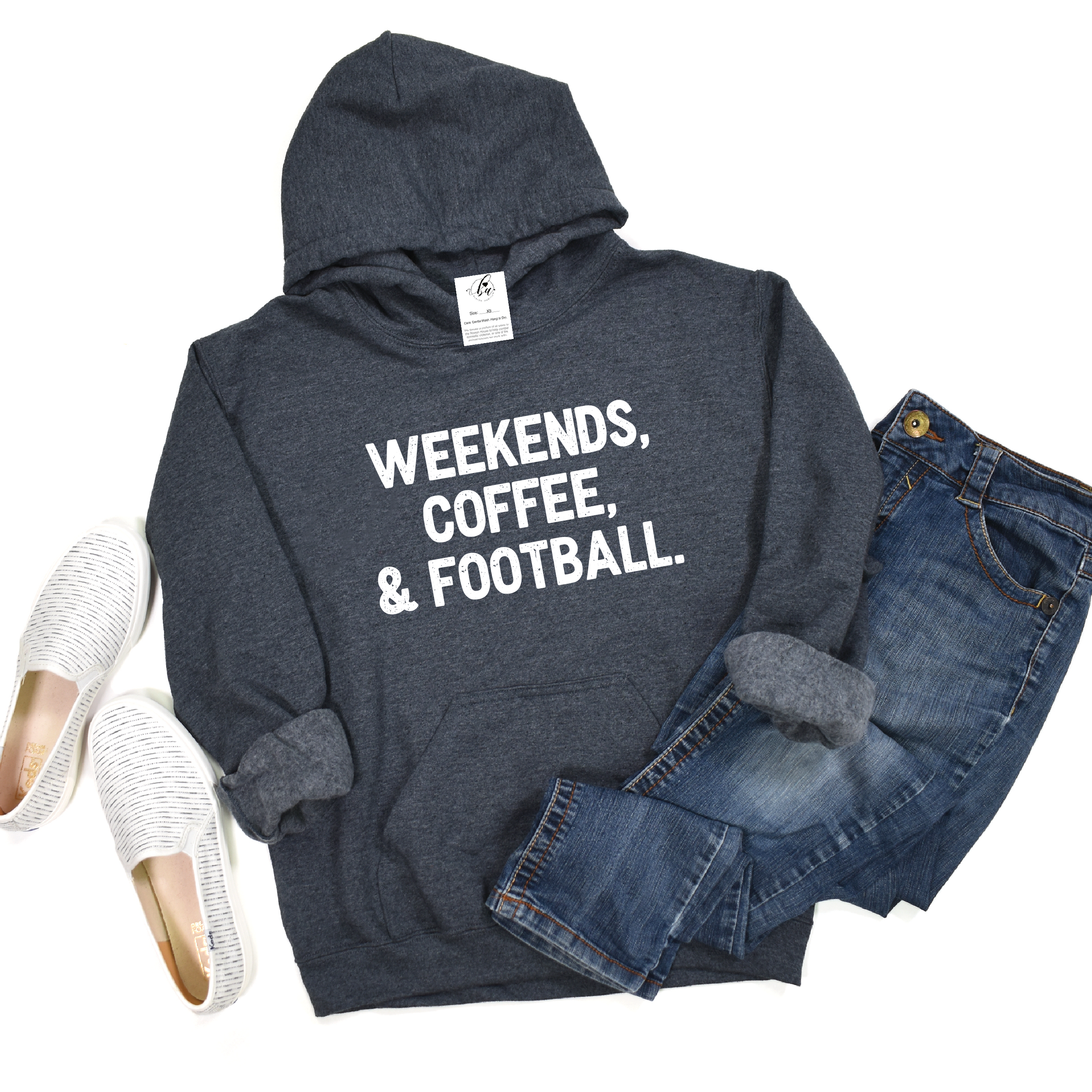 Weekends, Coffee, & Football Cozy Hoodie