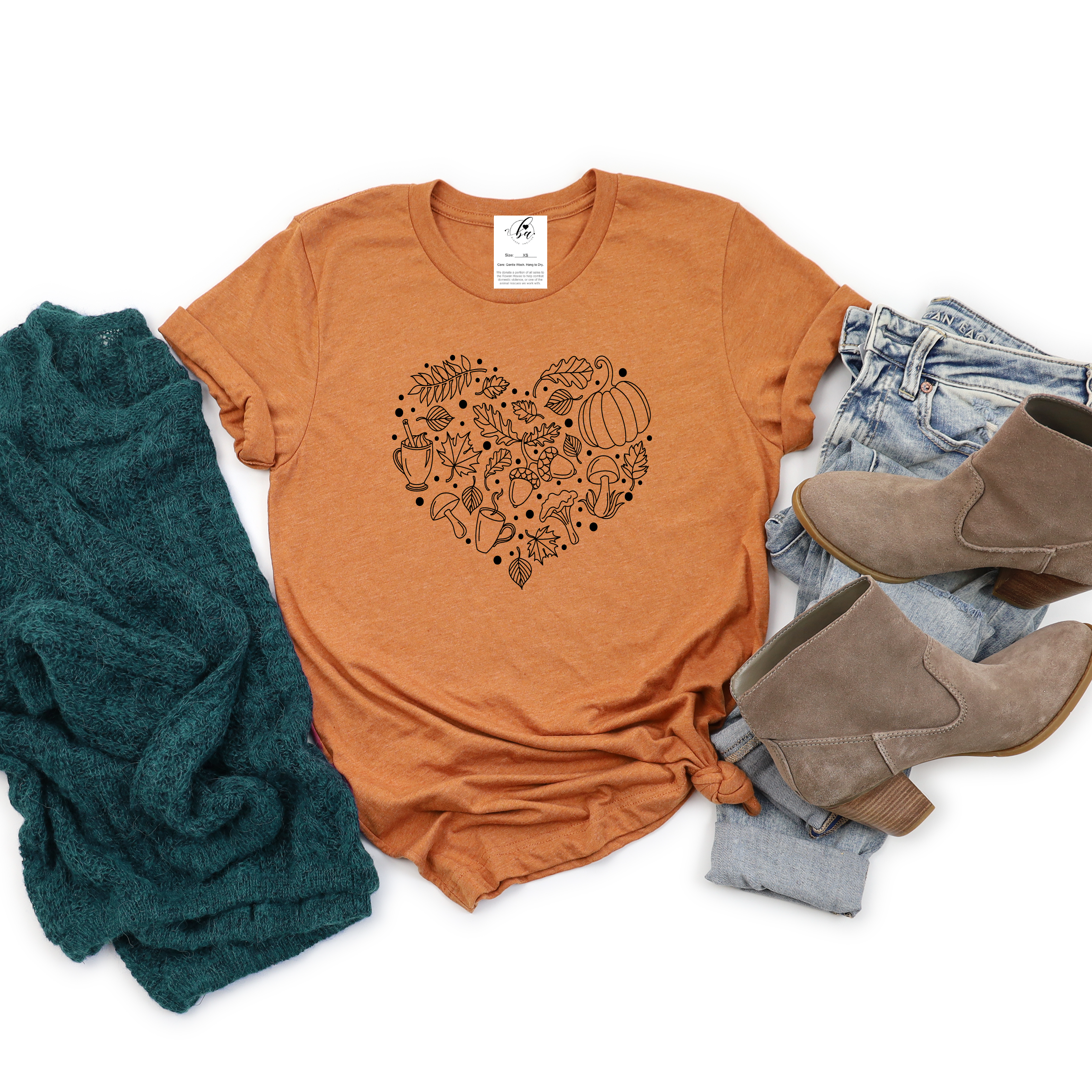 Fall Heart Tee
